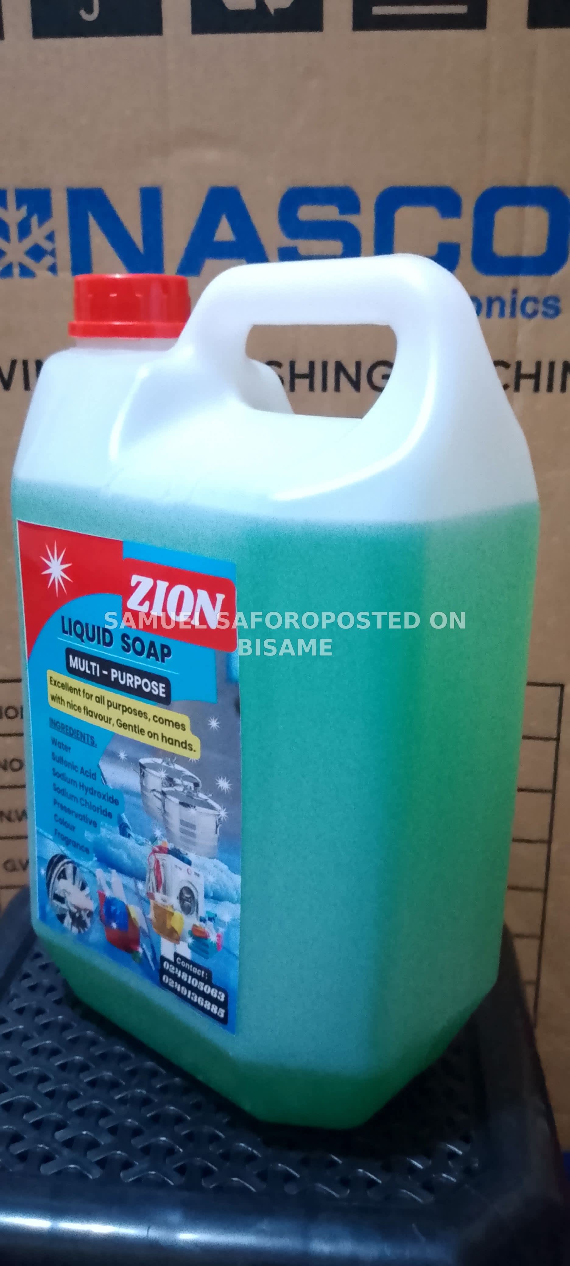 ZION LIQUID SOAP, MULTIPURPOSE LIQUID SOAP