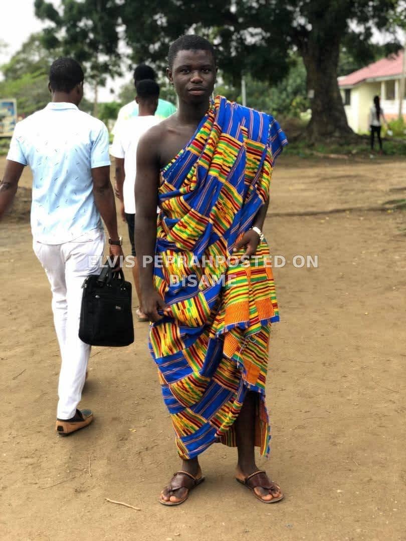 Multicolored Traditional Kente Cloth 