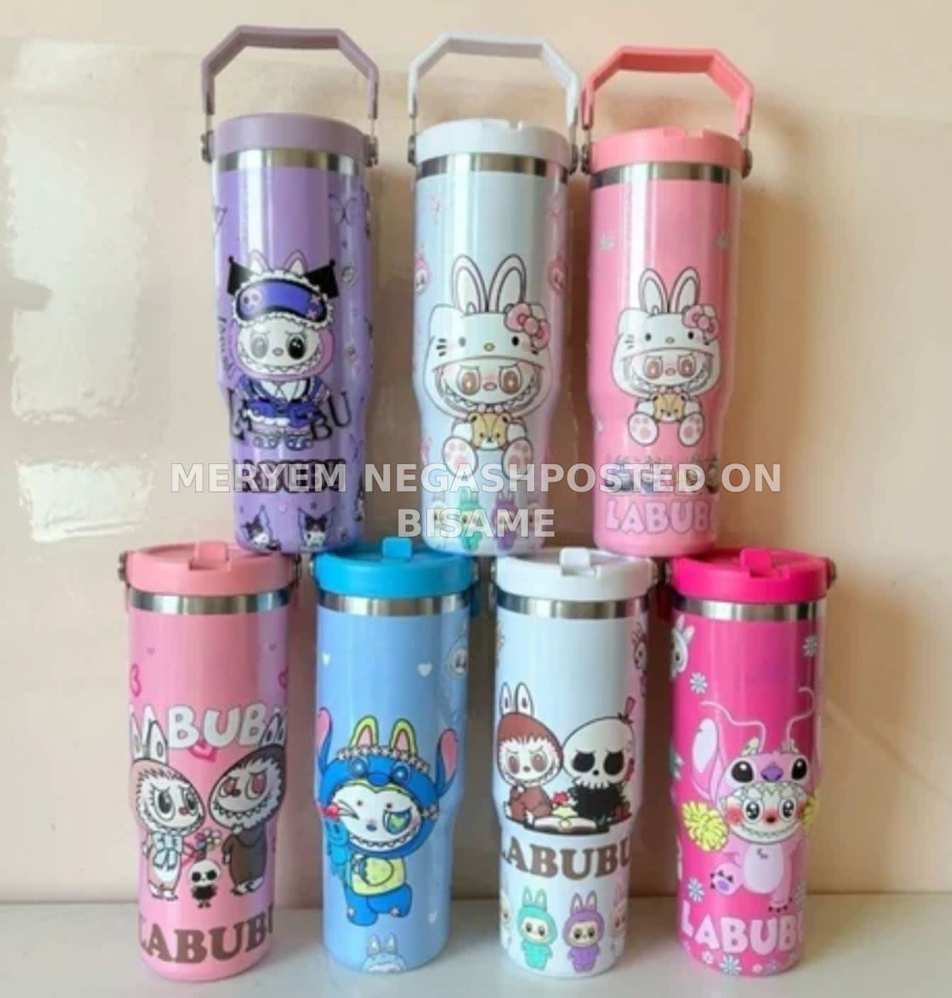 labubu themed tumbler
