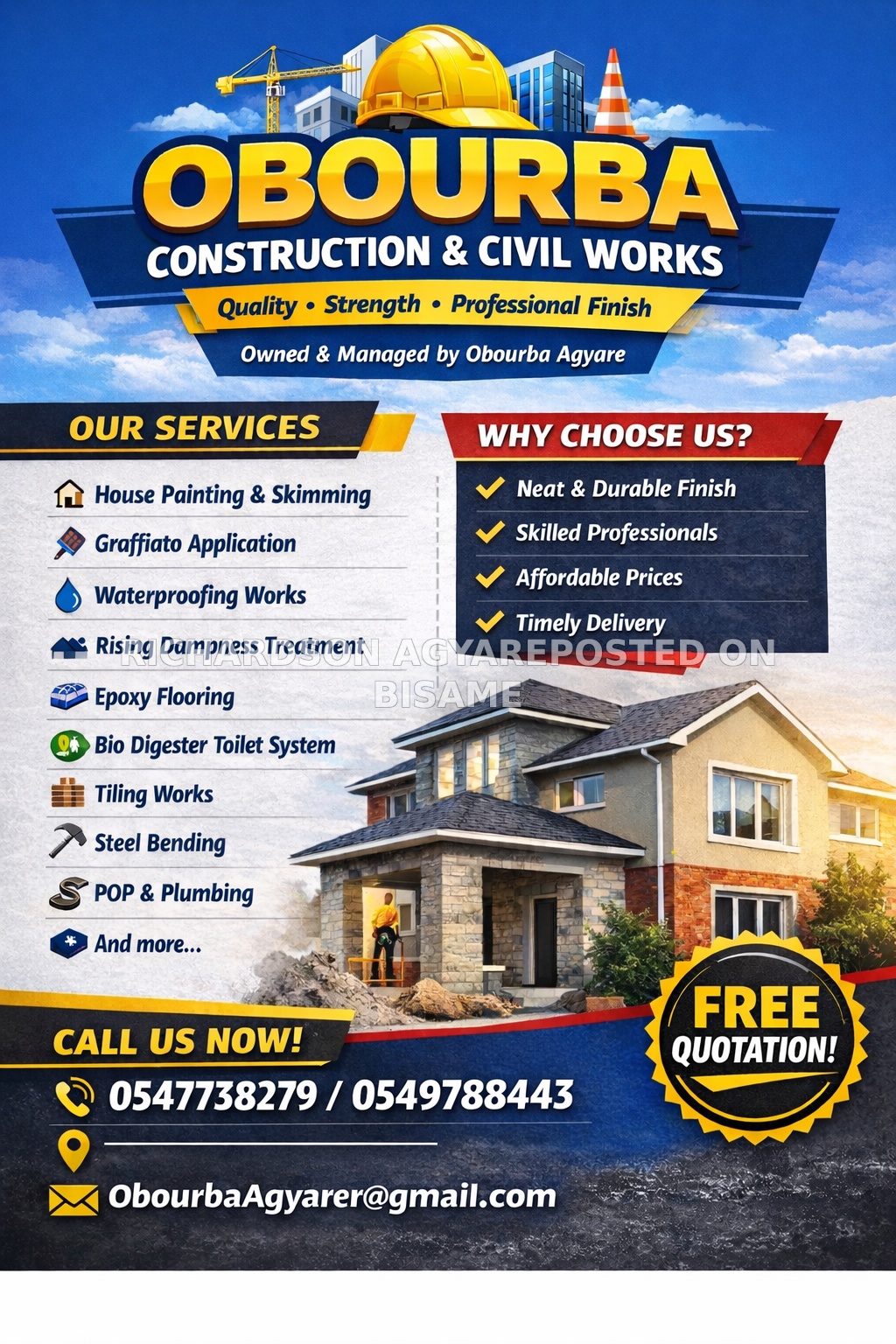 Obourba Agyare Construction and civil works
