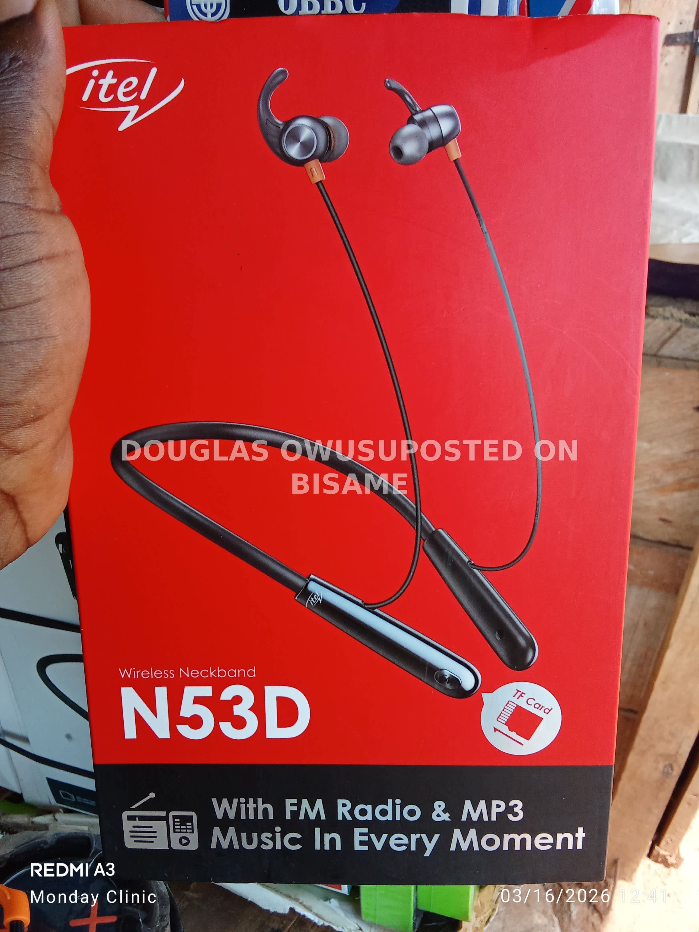 Itel Wireless Neckband N53D Bluetooth