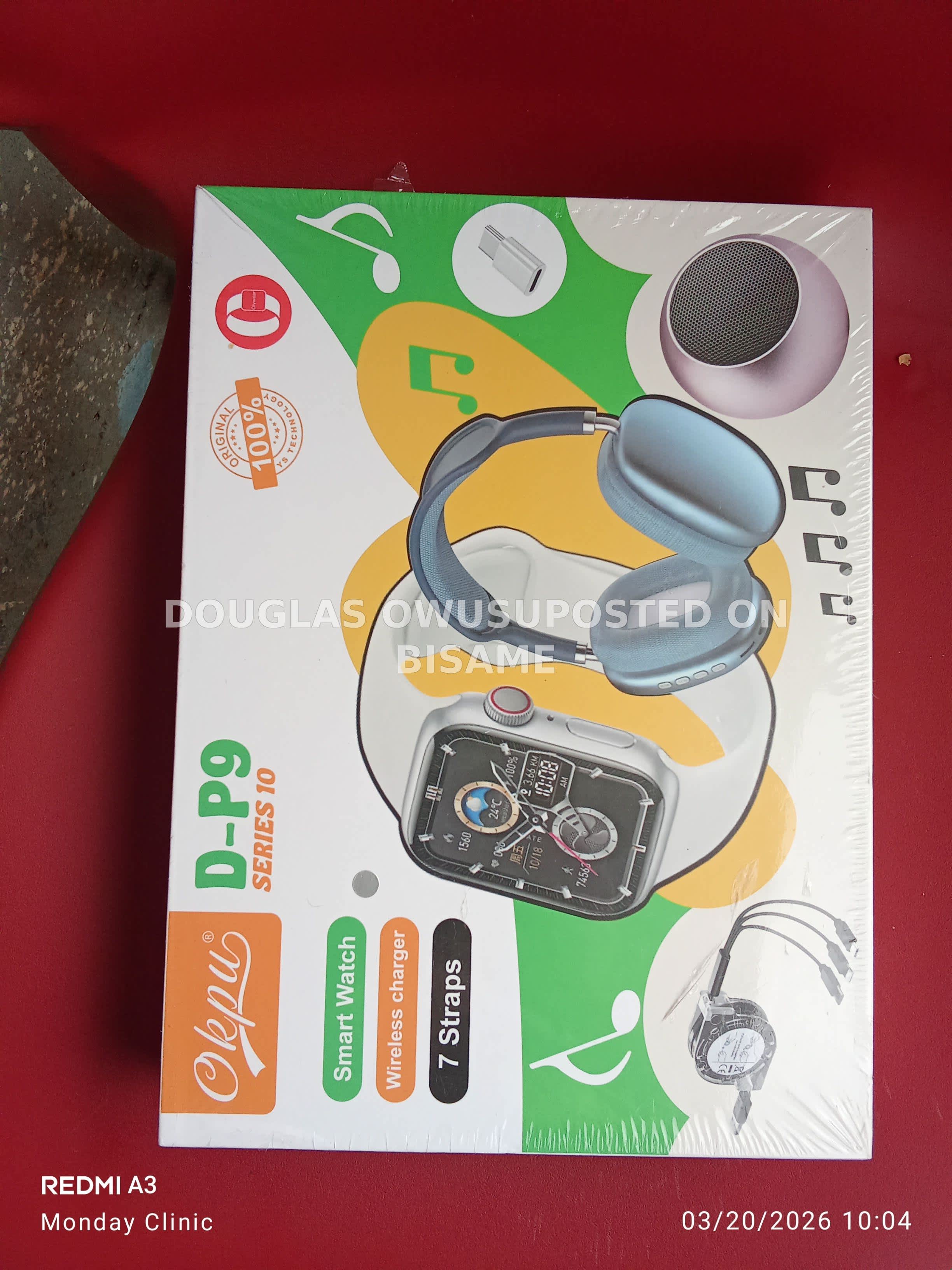 Okpu D-P9 Series 10 Smart Watch Bundle
