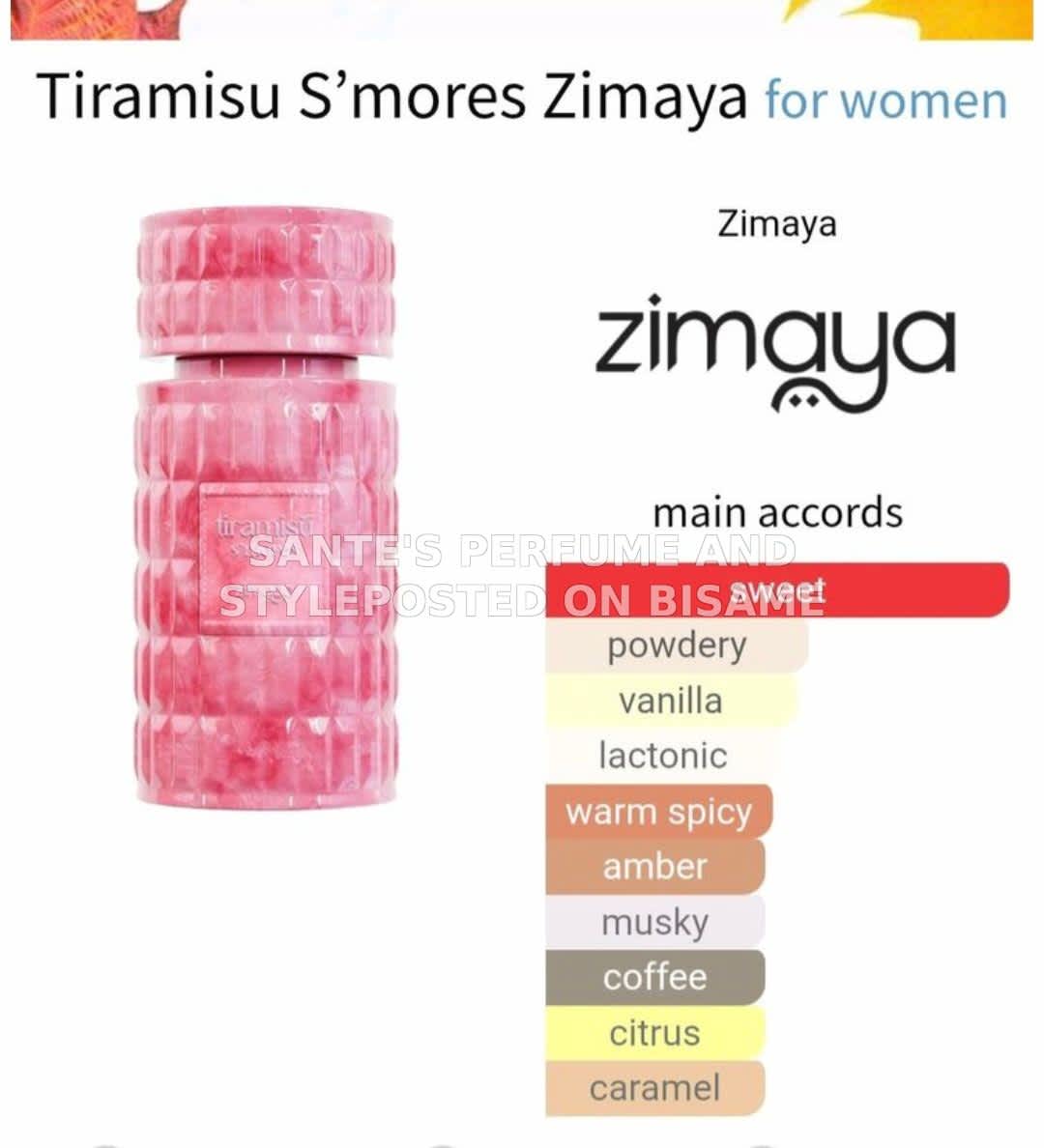 Tiramisu S'more Zimaya Perfume 