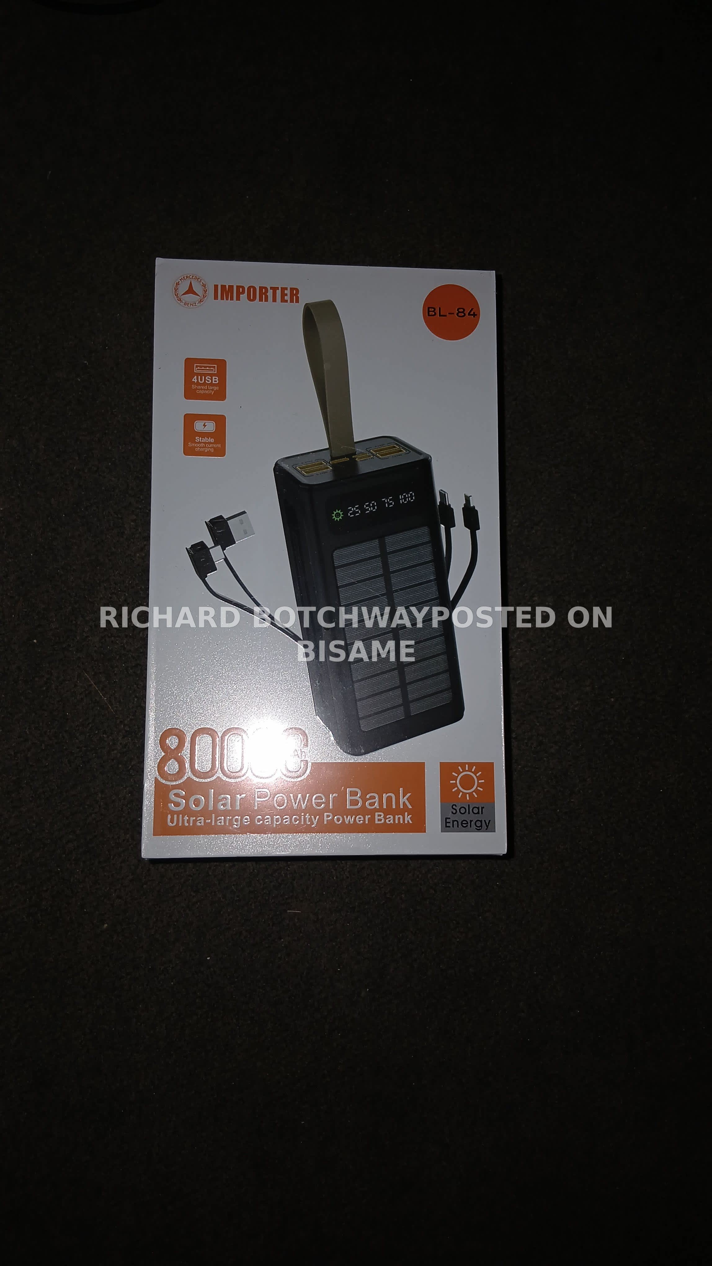 Importer 80000 Watt Solar Power Bank 