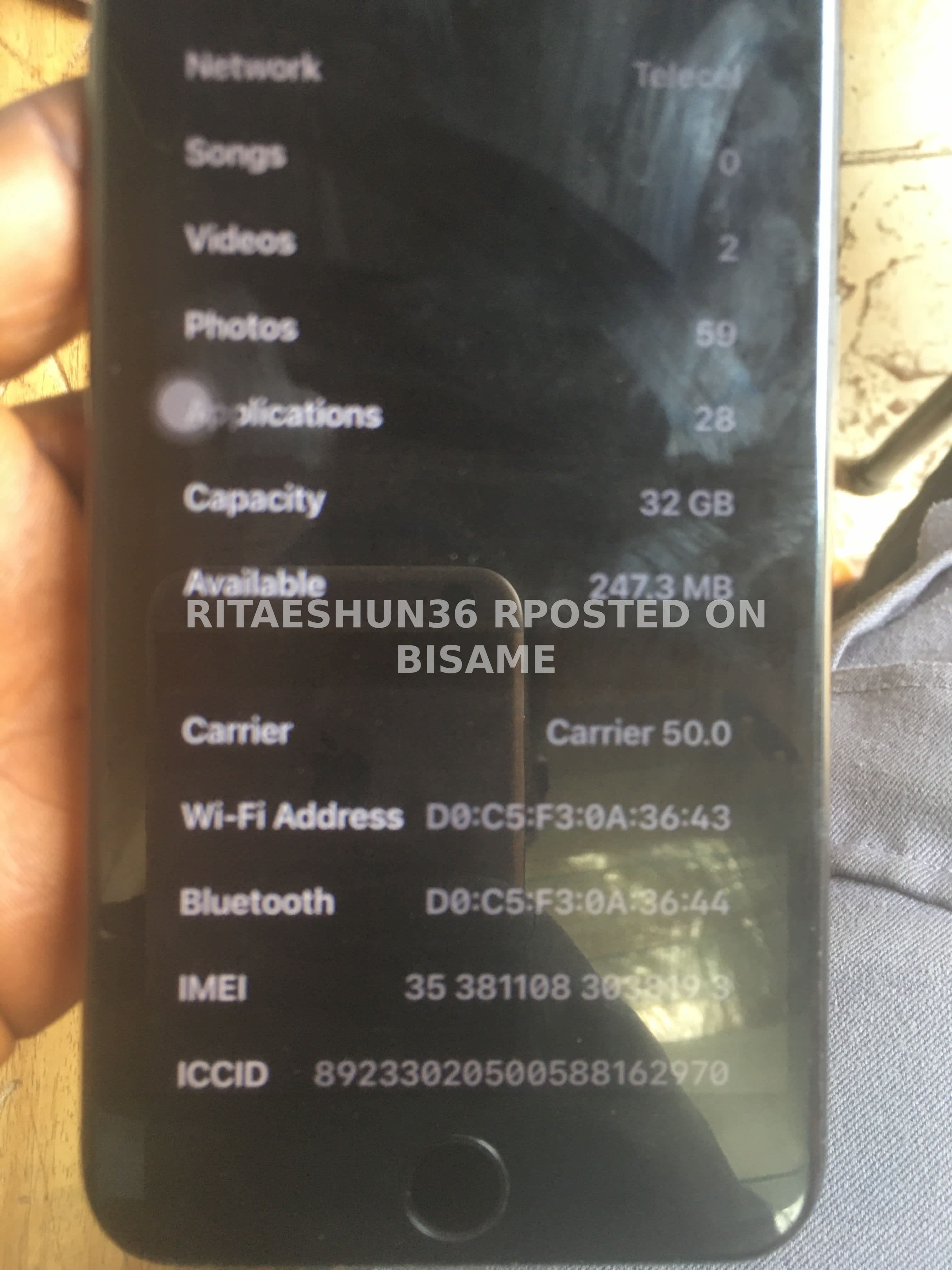 iPhone 7 Plus, 8GB Ram, 32GB, Used, Black 