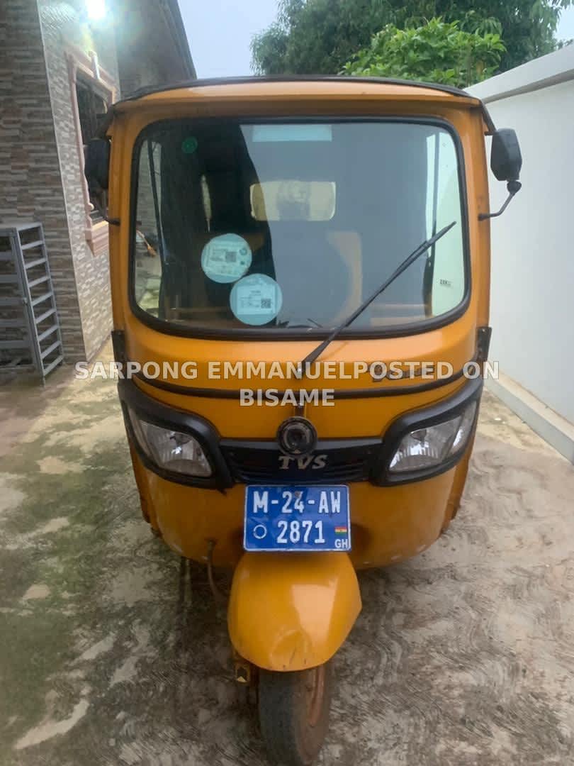 Bajaj RE three-wheeler, 2024, Ghanaian Used, Yellow