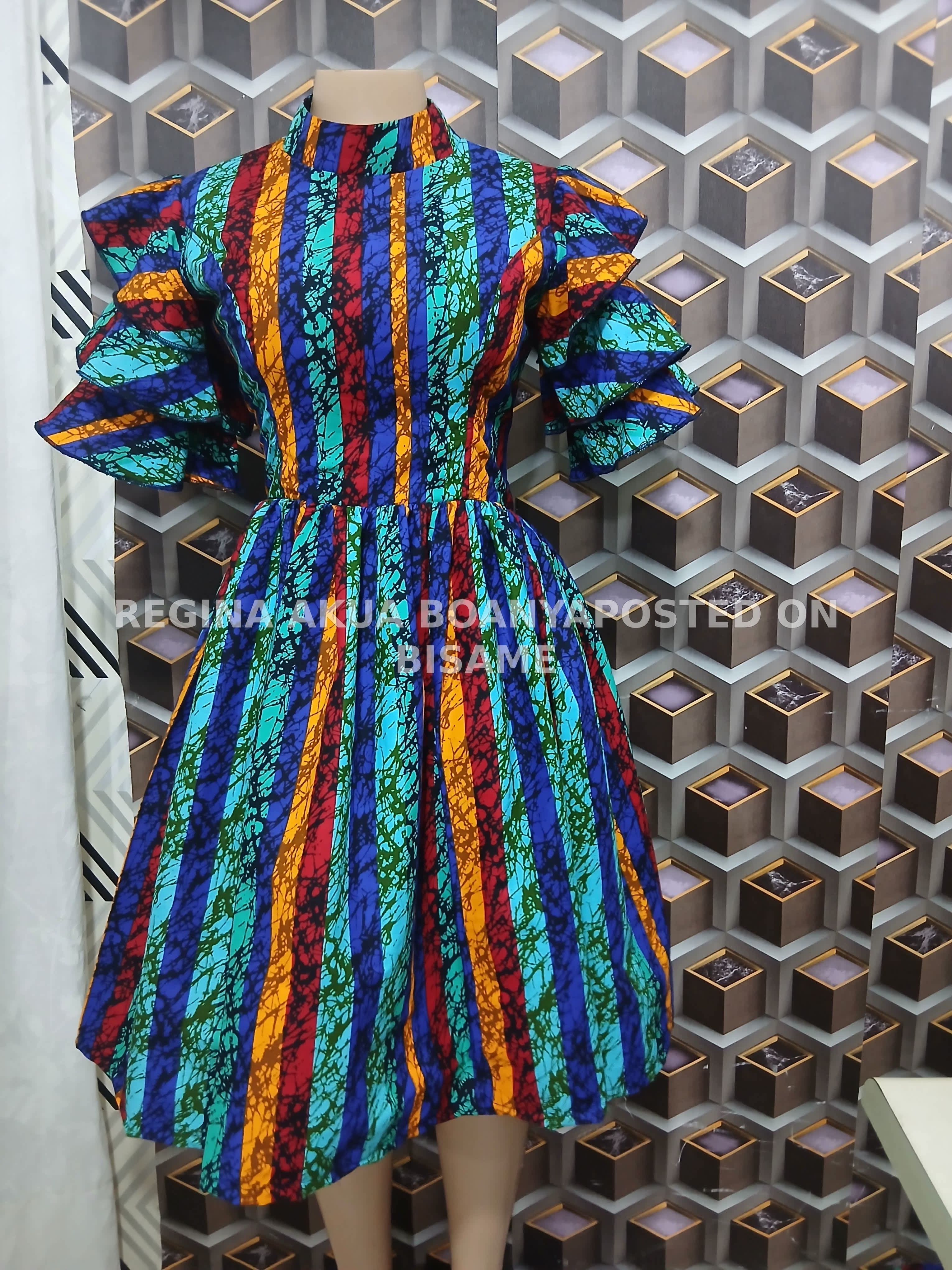 African Ankara Print Fabric Dresses