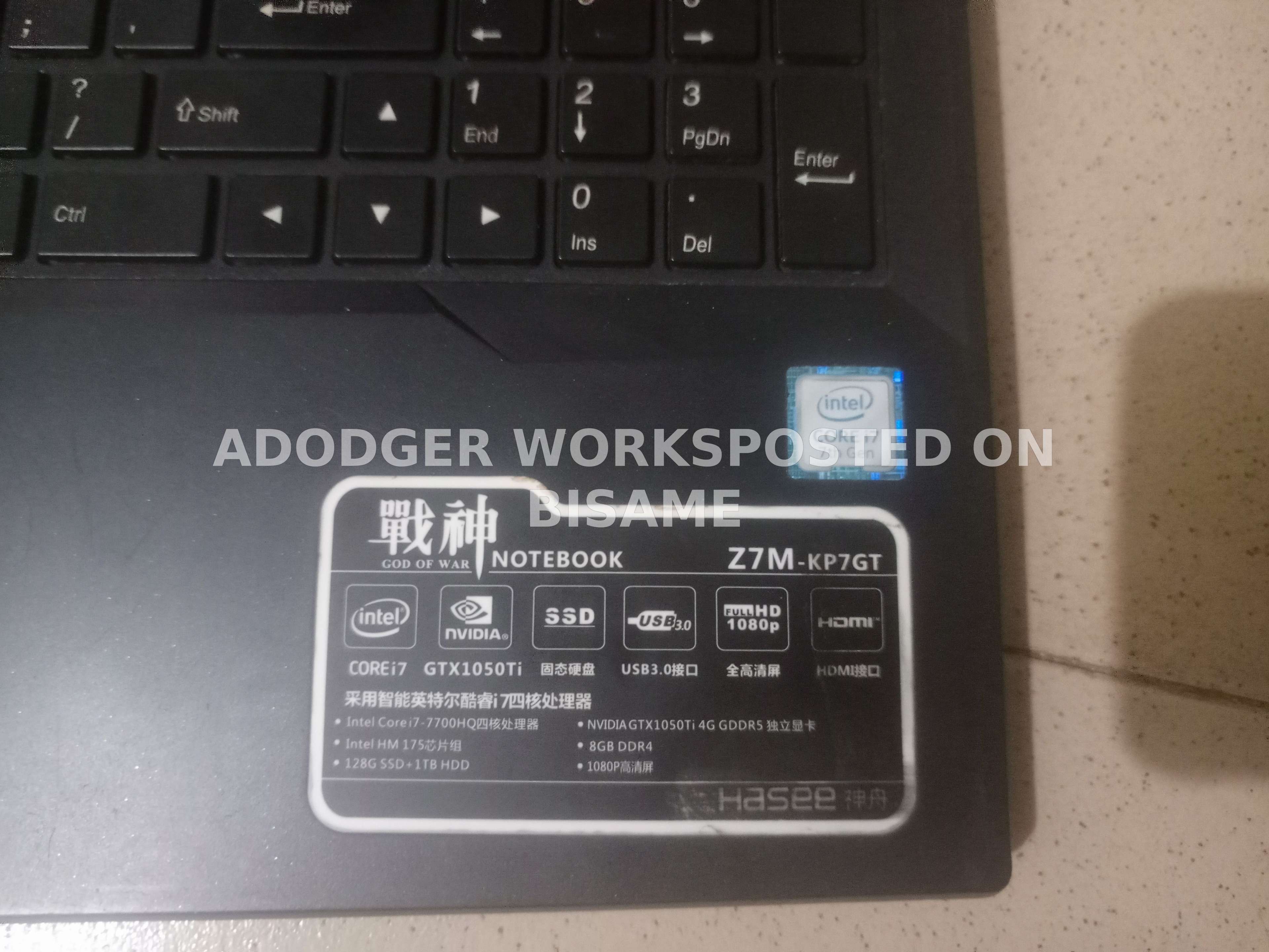 HASEE Z7MKP7GT, 12GB Ram, 640GB, Used, Black 