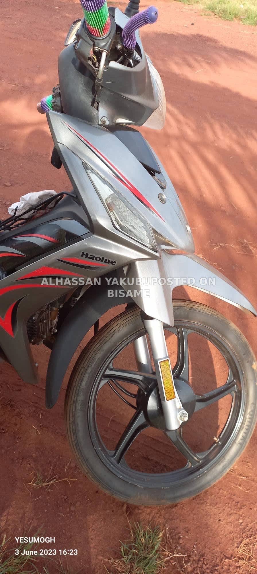 Haojue Motorcycle, 2023, Ghanaian Used, Silver