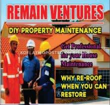Remain Ventures: Ceiling Works, Painting and Roof Spraying