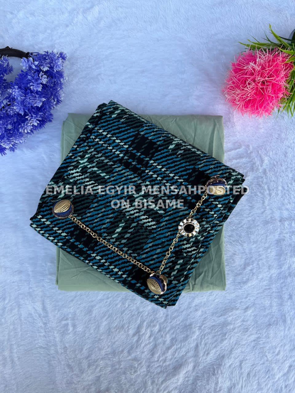 Plain and Pattern African Fabric 