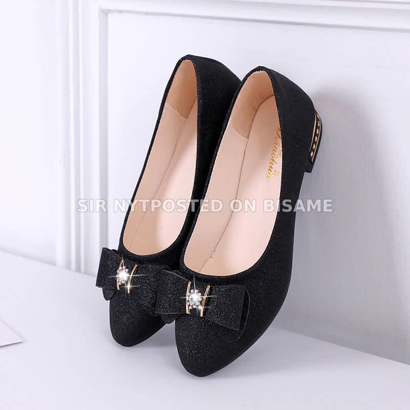 Fashion Bow Detail Flat Shoes