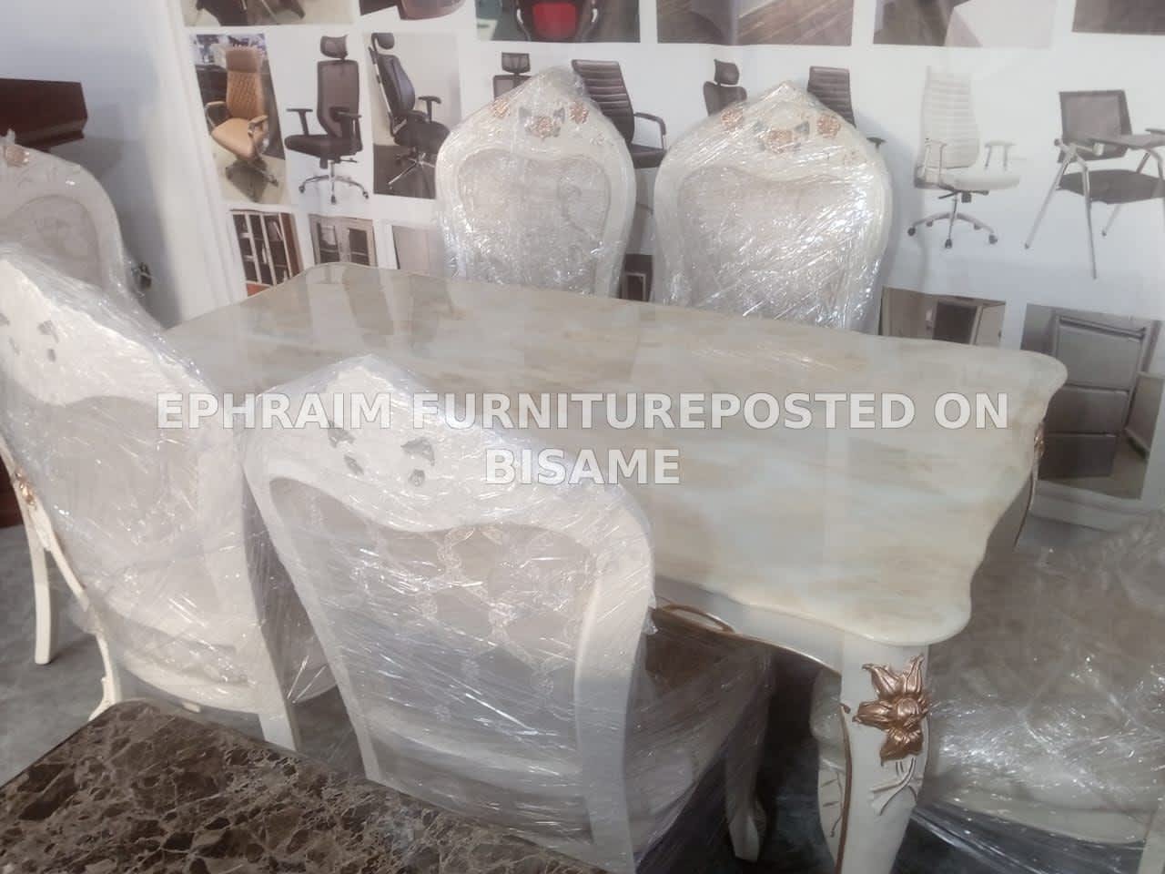 Marble dinning room set free delivery