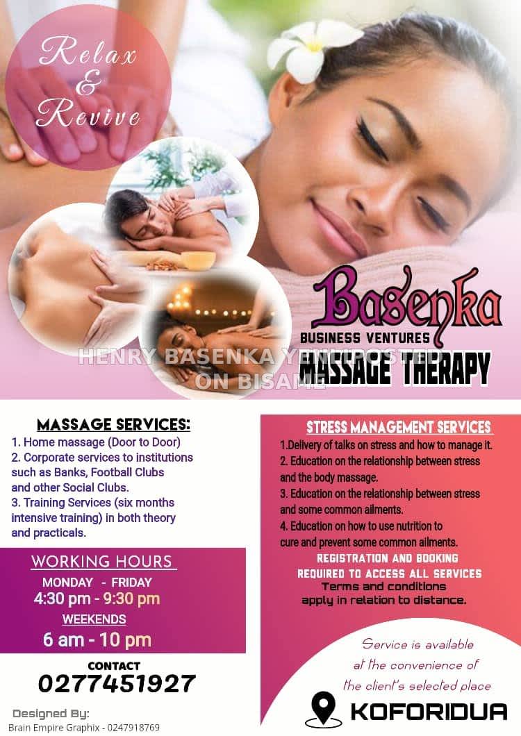 Basenka Business Ventures - Massage Therapy