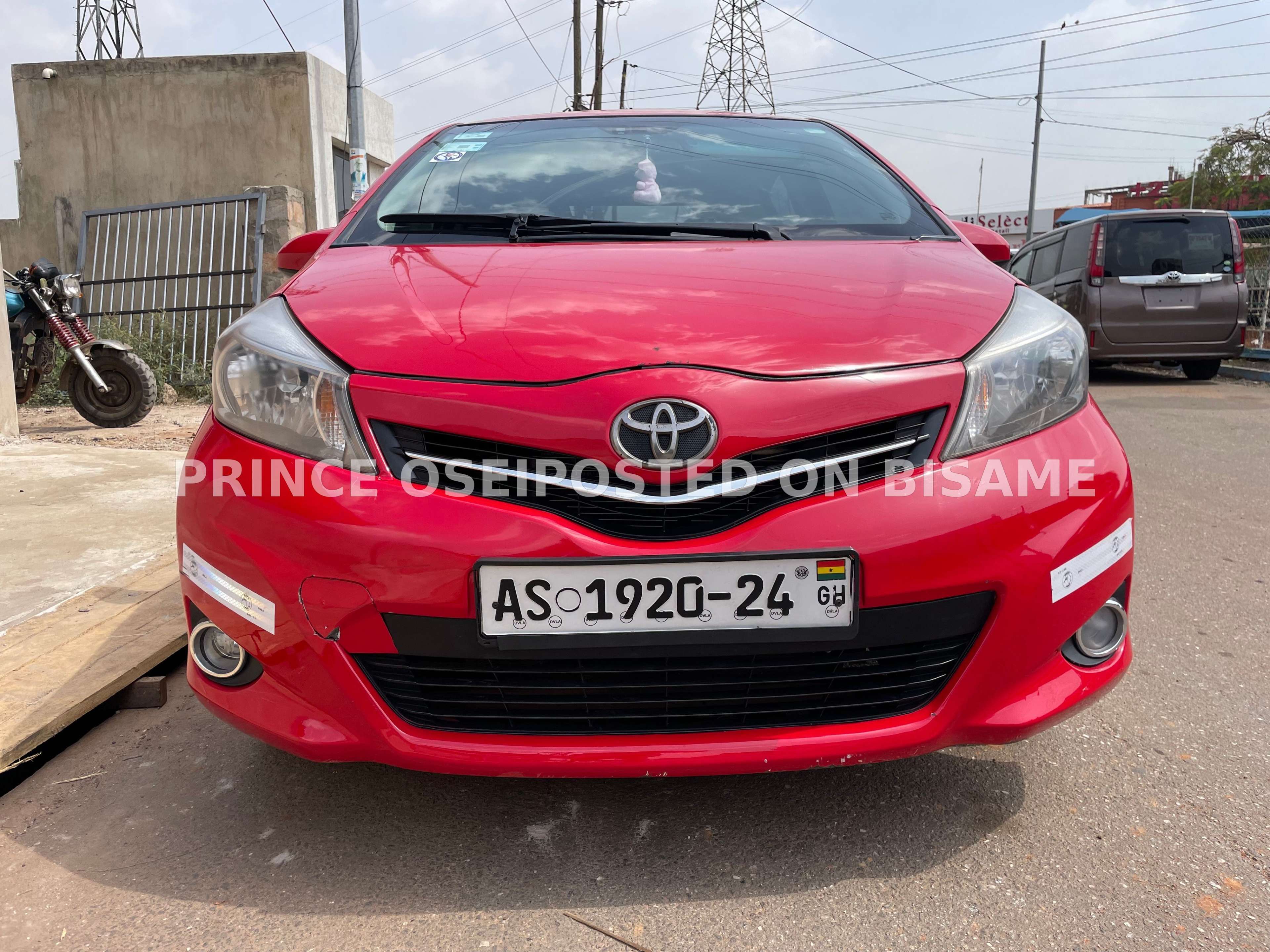Toyota Yaris, 2012, Ghanaian Used, Red