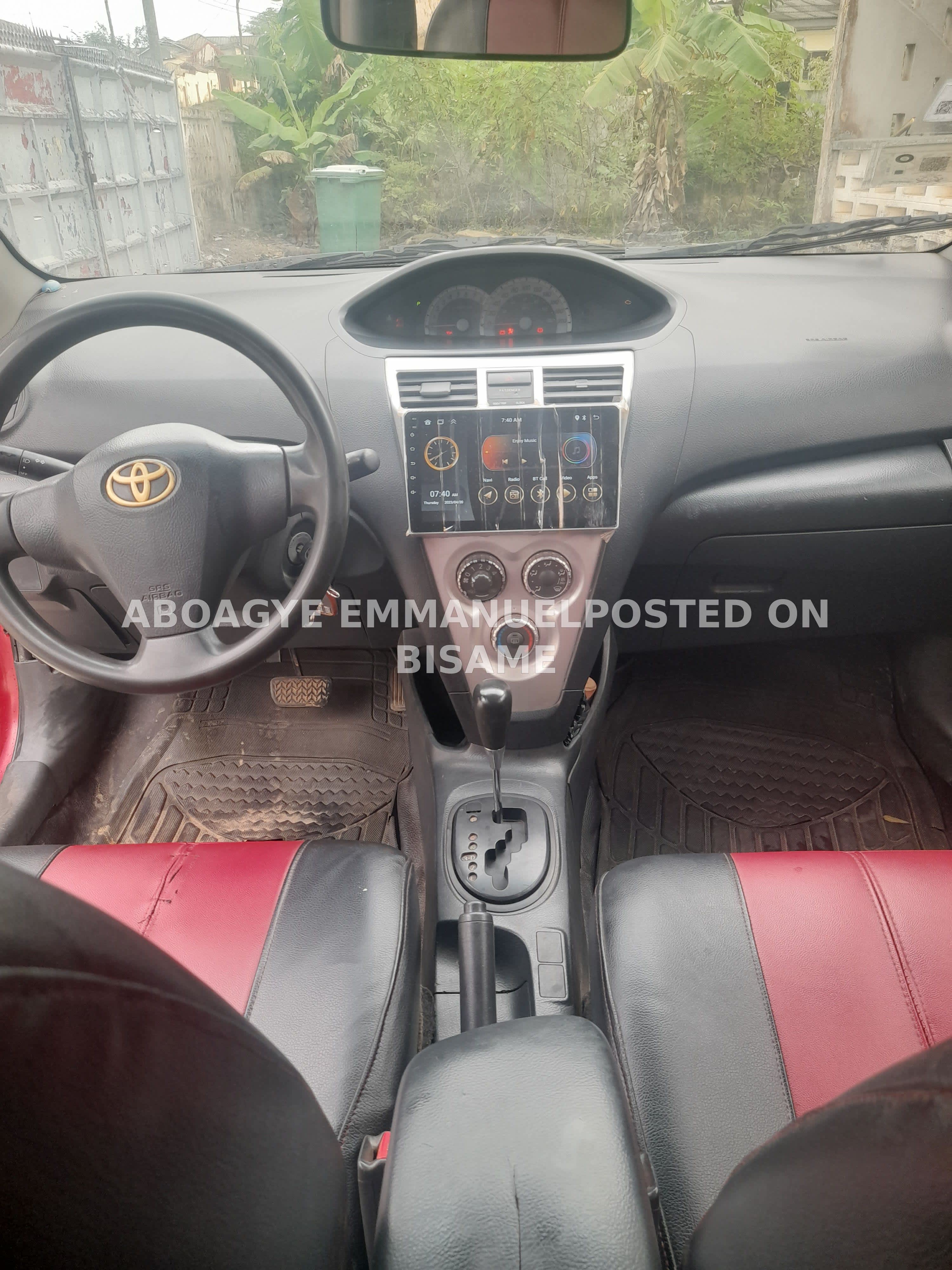 Toyota Yaris, 2010, Ghanaian Used, Red