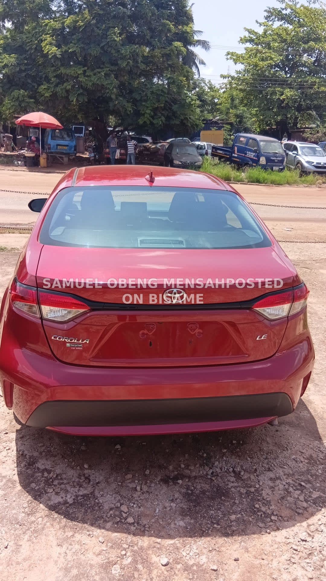 Toyota Corolla, 2021, Foreign Used, Wine