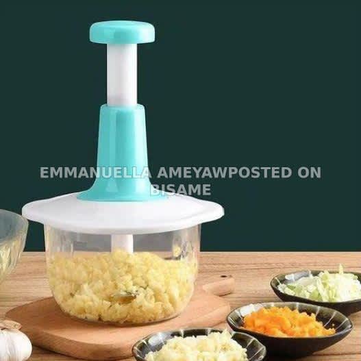 Hand press food chopper
