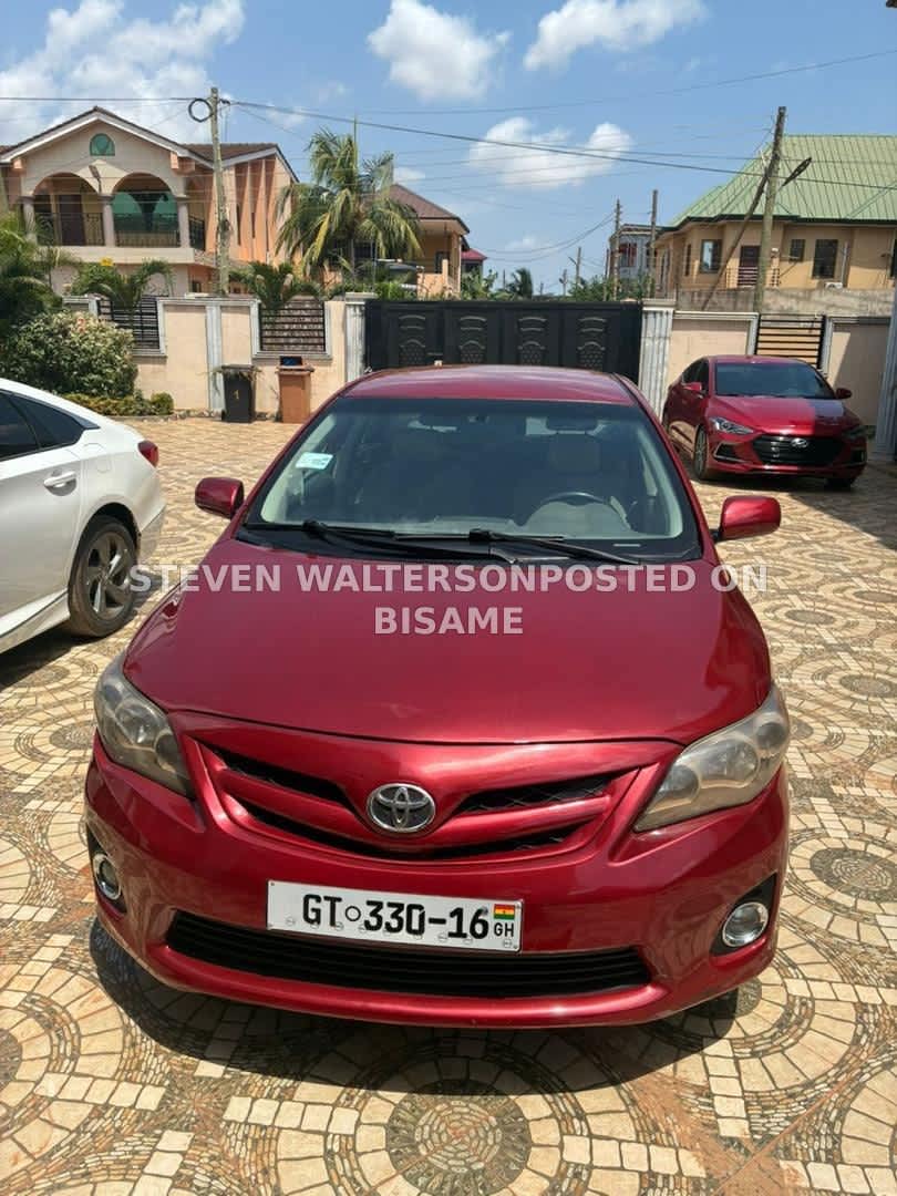 Toyota Corolla, 2010, Ghanaian Used, Red