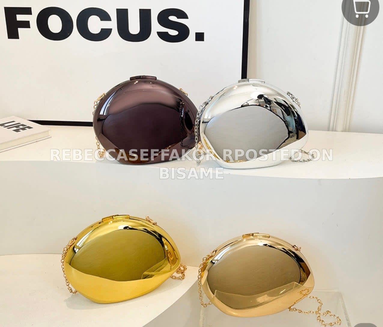 Bosslady Oval Acrylic Shell Crossbody Bag