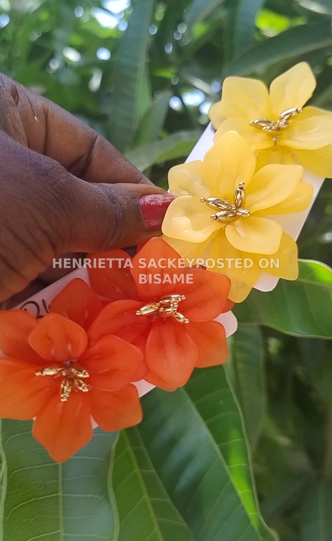 Decorative Flower-Shaped Earrings