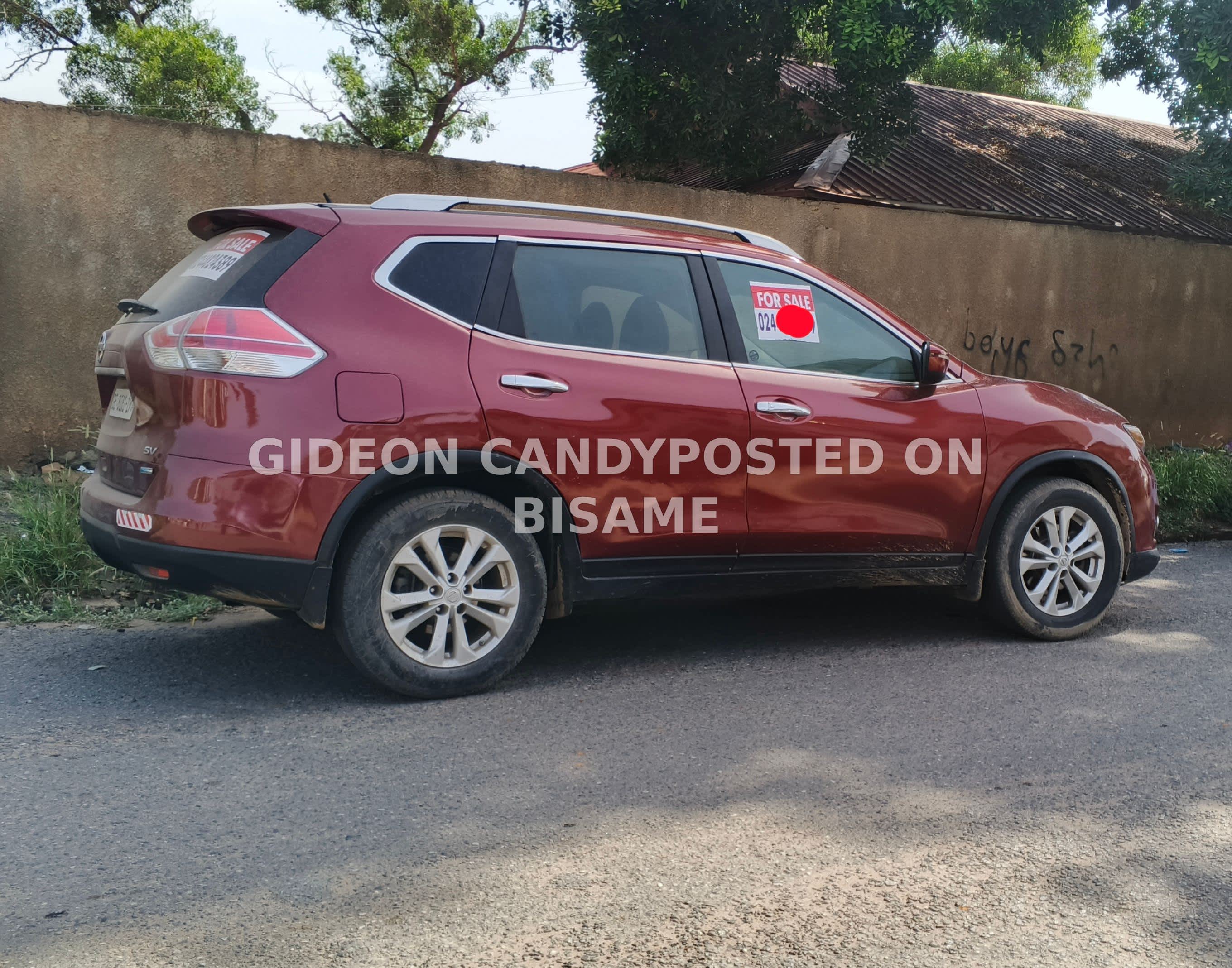 Nissan Rogue 2015, Ghanaian Used, Red