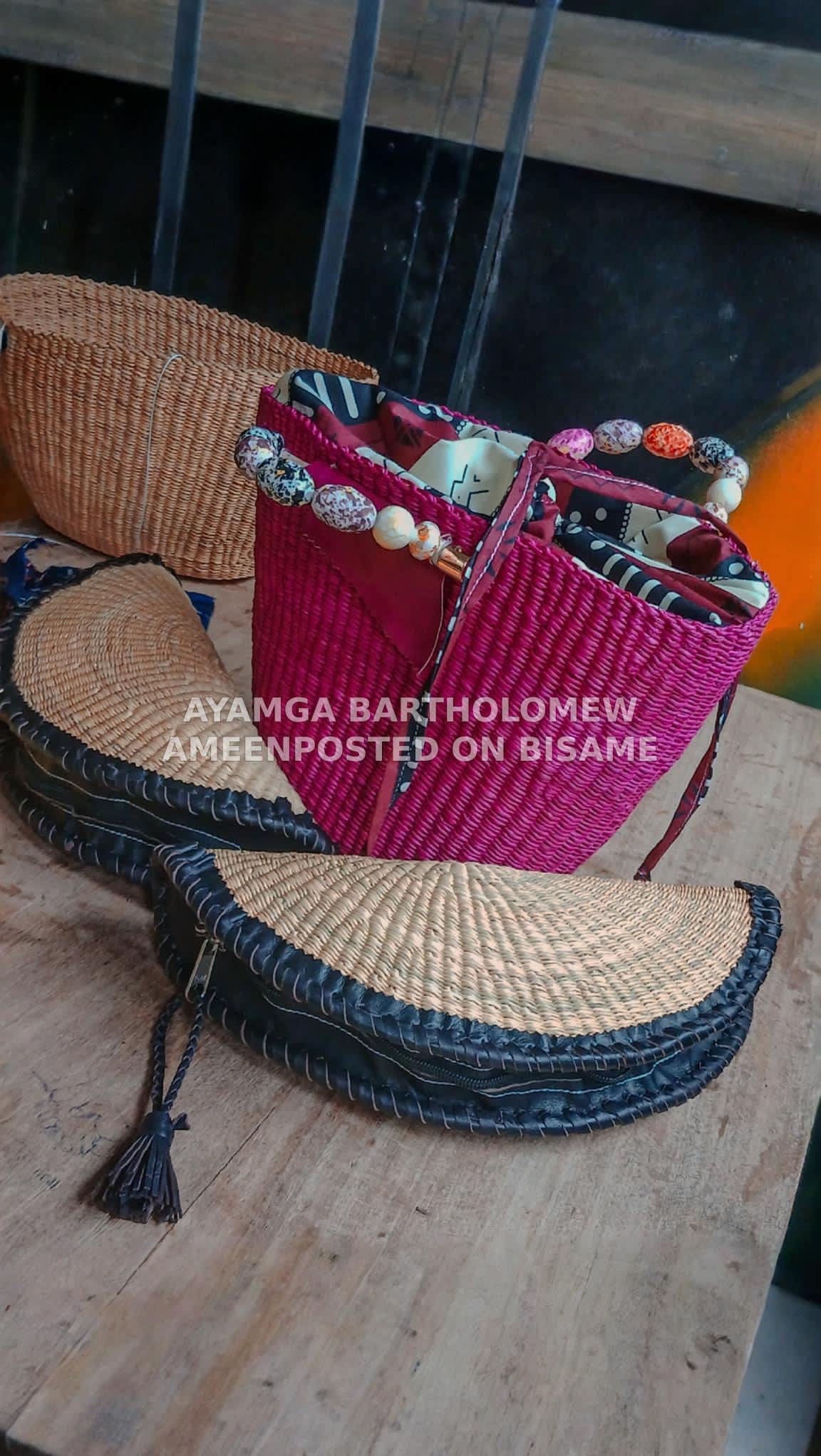 bolga baskets, handcrafted bags