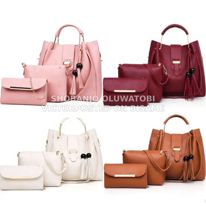 3-in-1 Elegant Ladies Handbag Set – Available In Multiple Colours