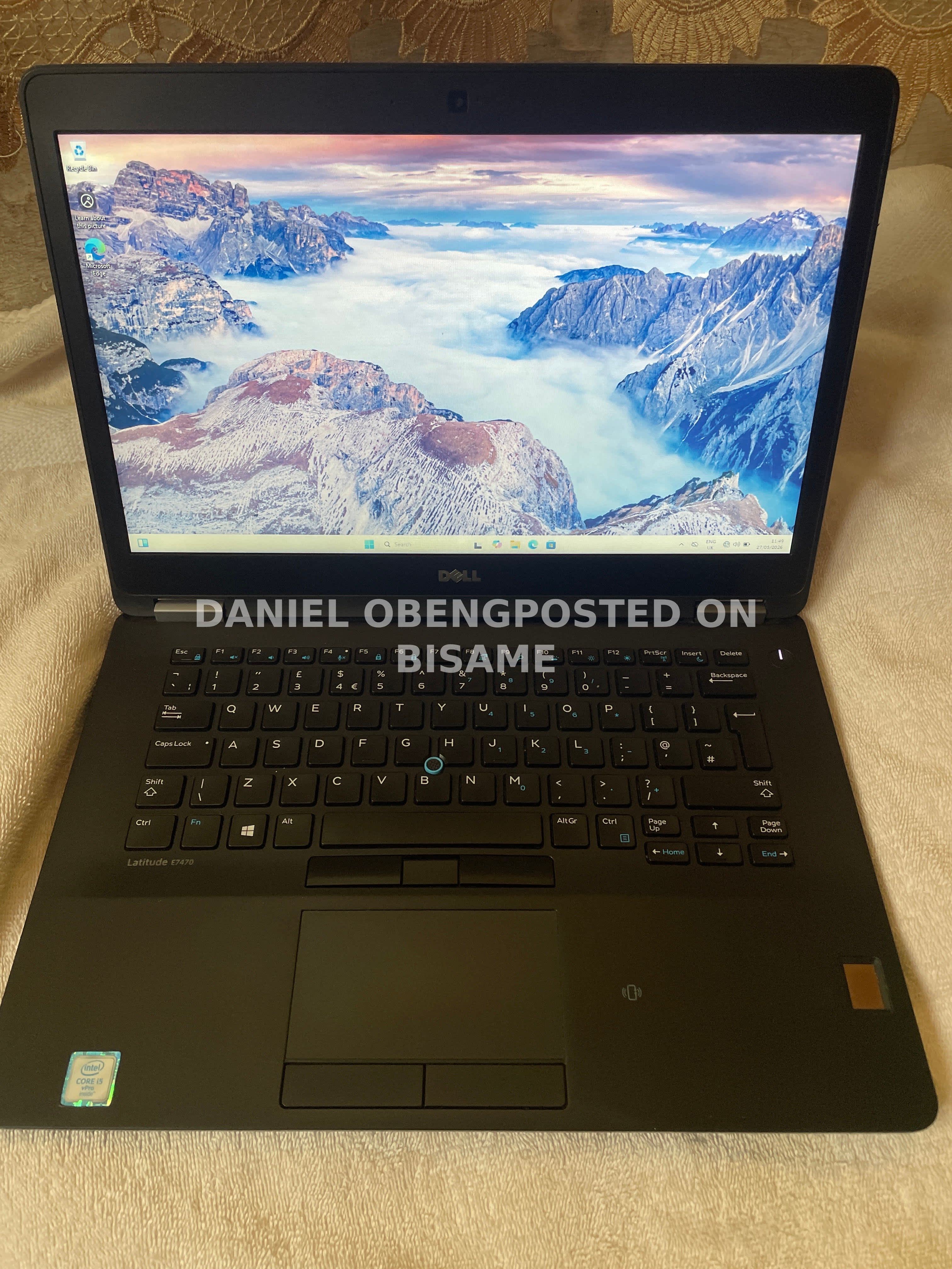Dell latitude e7470, 128GB, 8GB Ram, Used, Black 