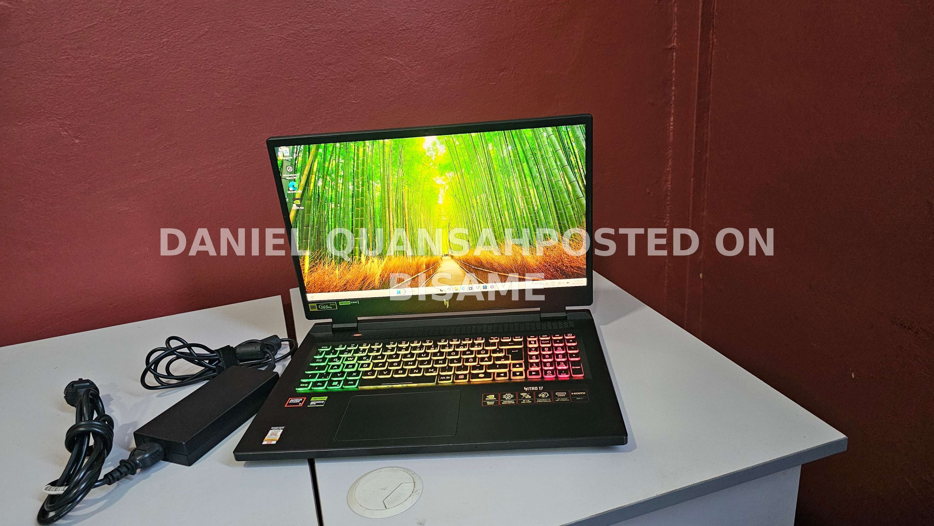 Acer Nitro AN17-42 AMD RYZEN 7 8845HS, 16GB Ram, 1T SSD, Used, Black