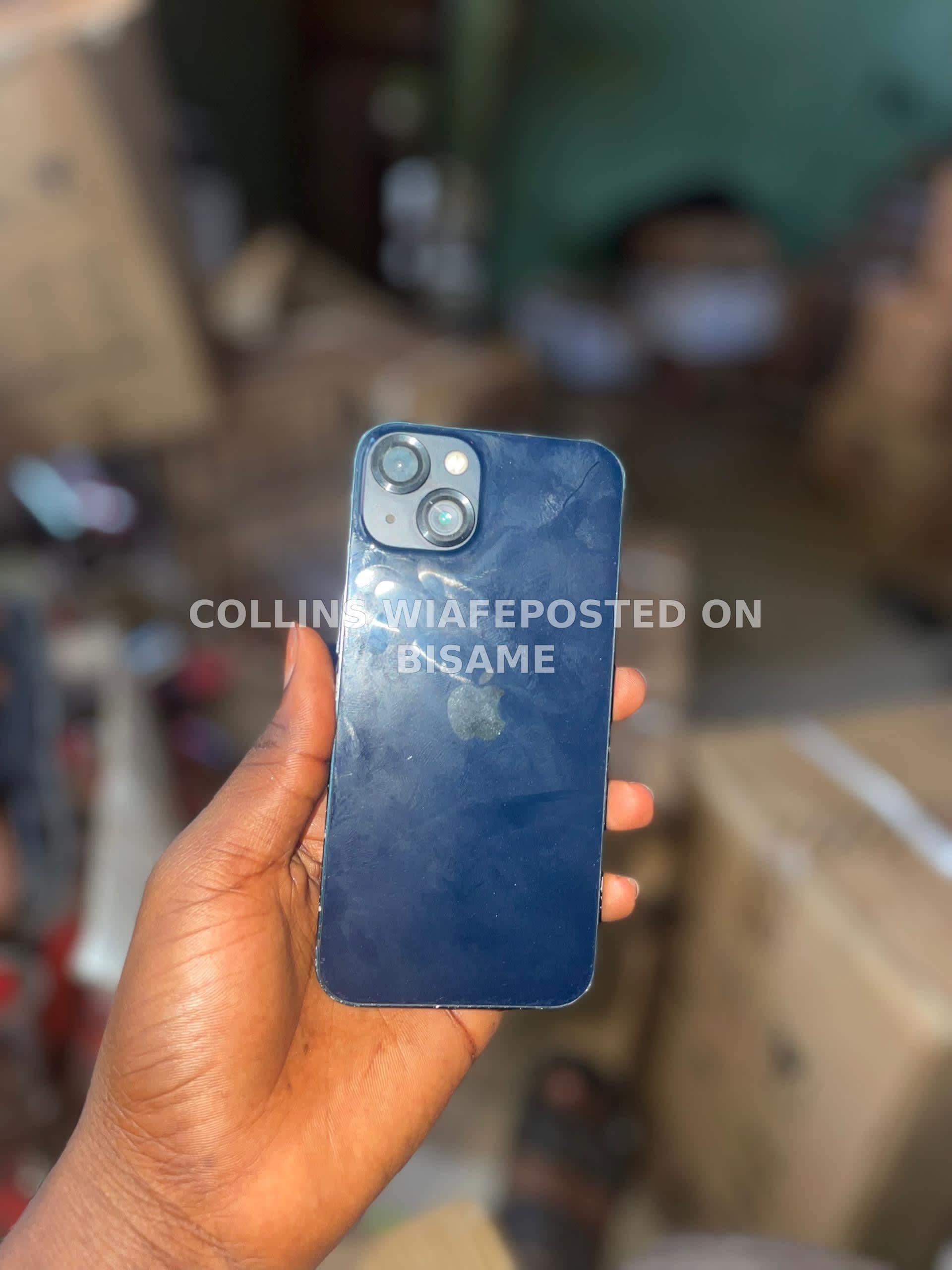 iPhone 13 8GB Ram 128GB Used Blue Screen Cracked