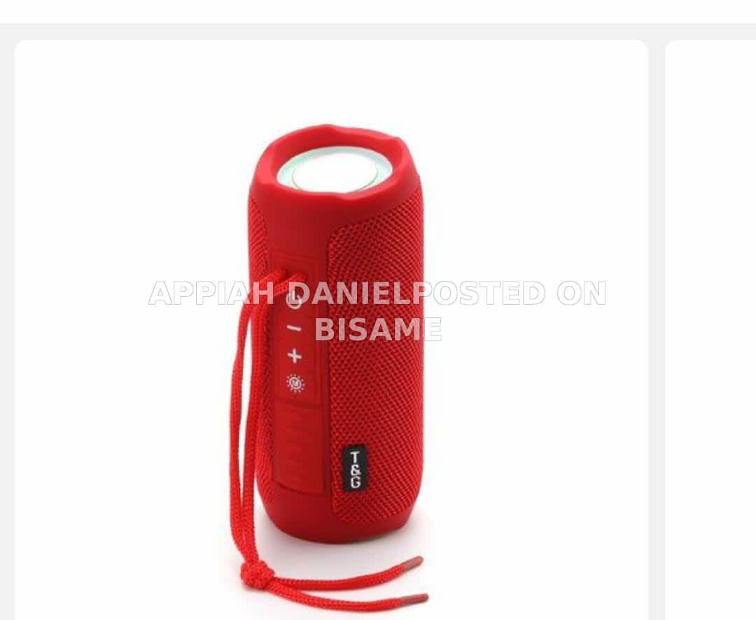 Bluetooth speaker brandished with the T&G logo