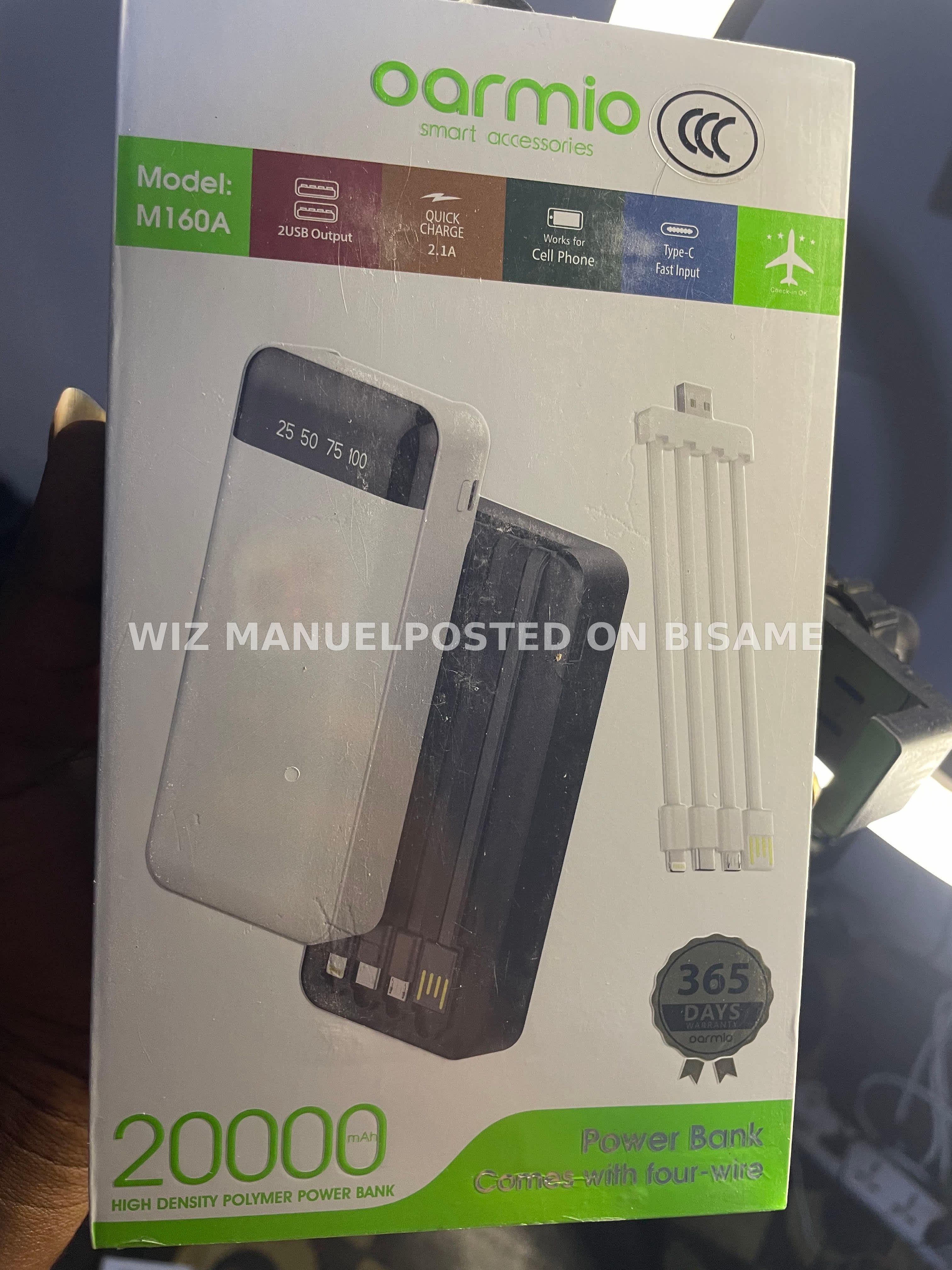 Oraimo Power Bank 20000mAh capacity 