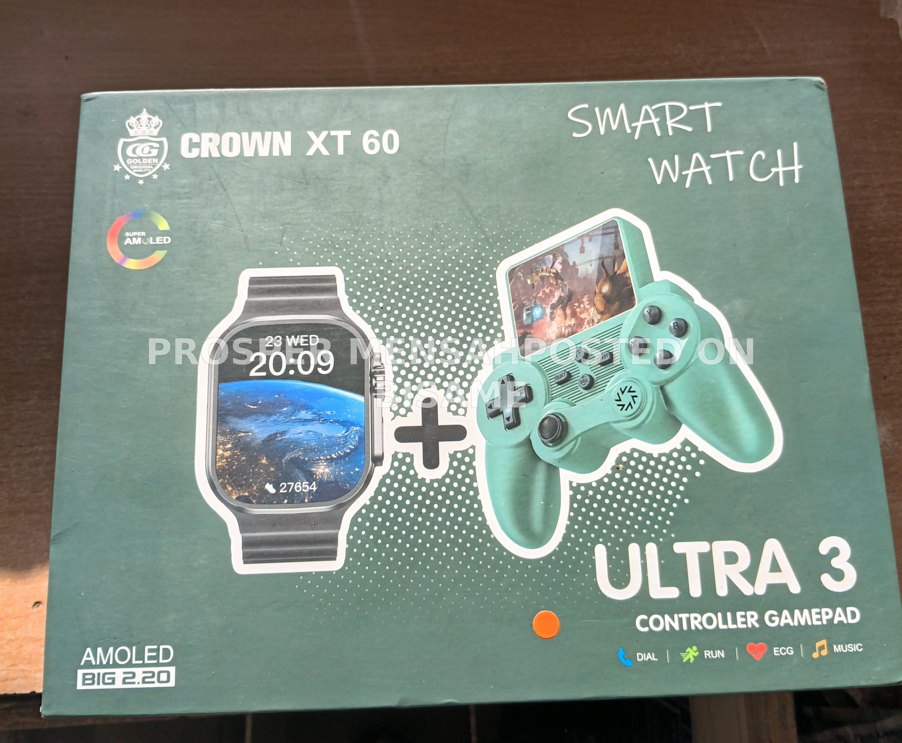 Crown XT 60 Smart Watch and Ultra 3 Controller Gamepad