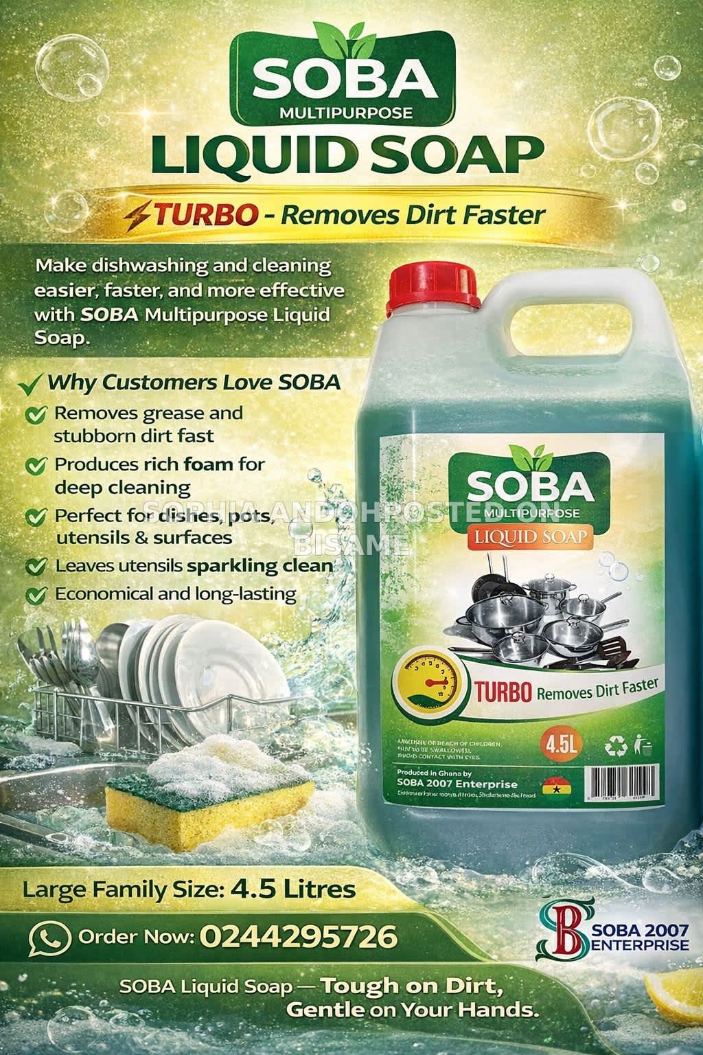 SOBA Multi Purpose Liquid Soap