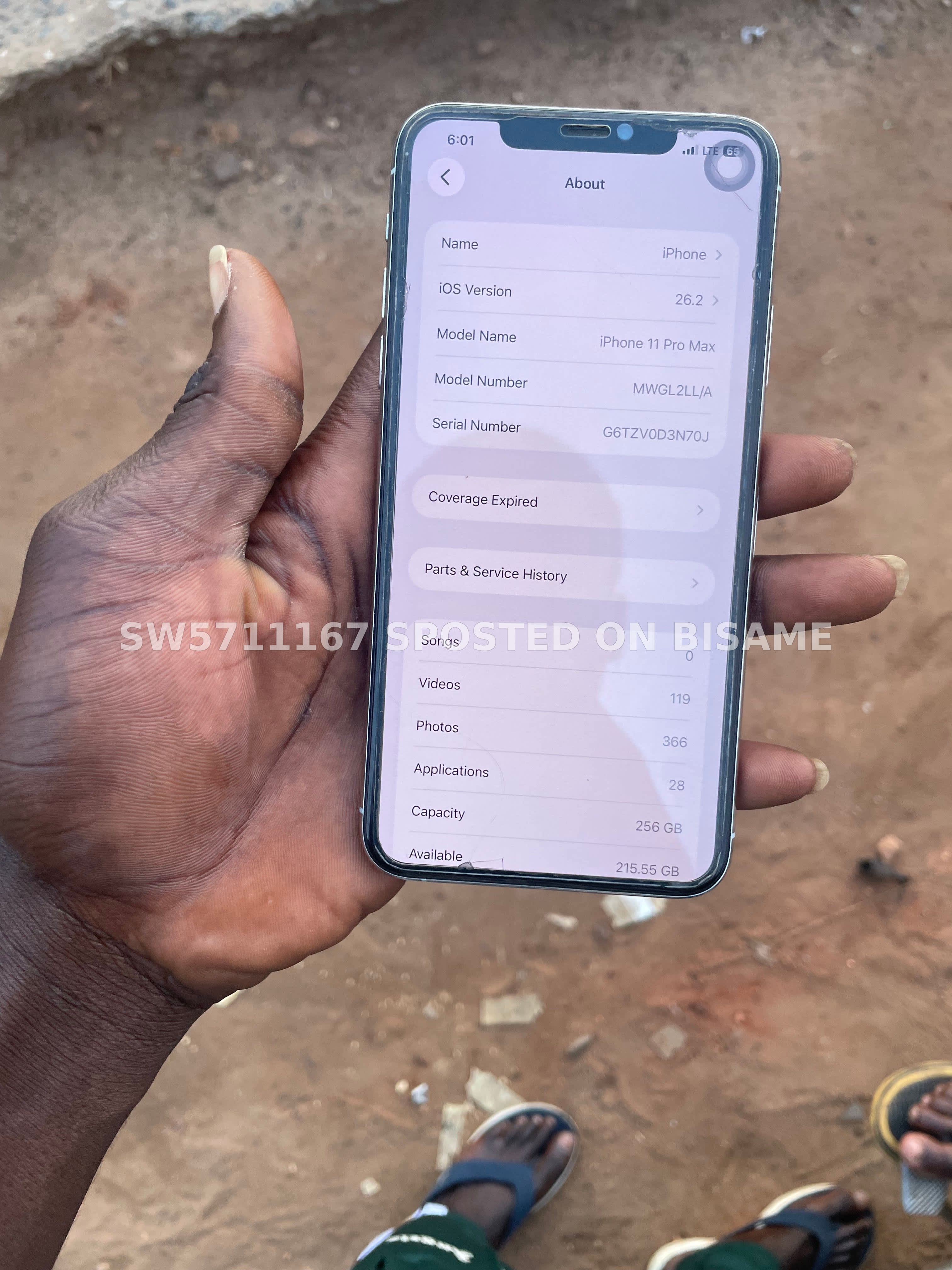 IPhone 11 Pro Max  256GB 12GB Ram White