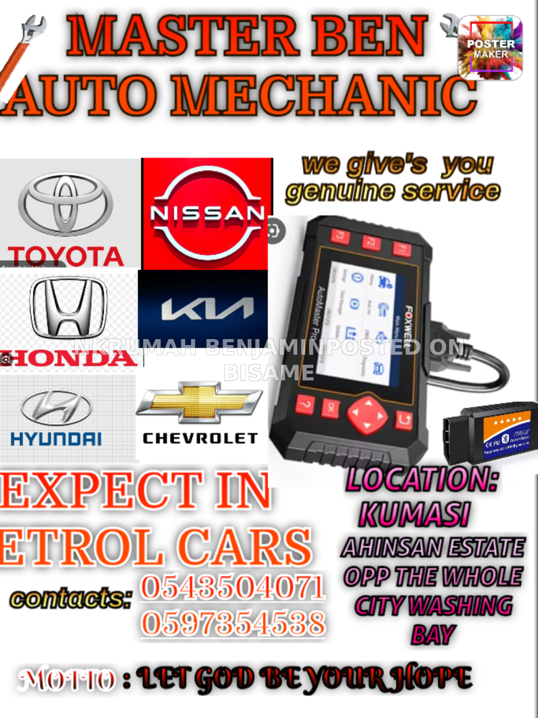 MASTER BEN AUTO MECHANIC