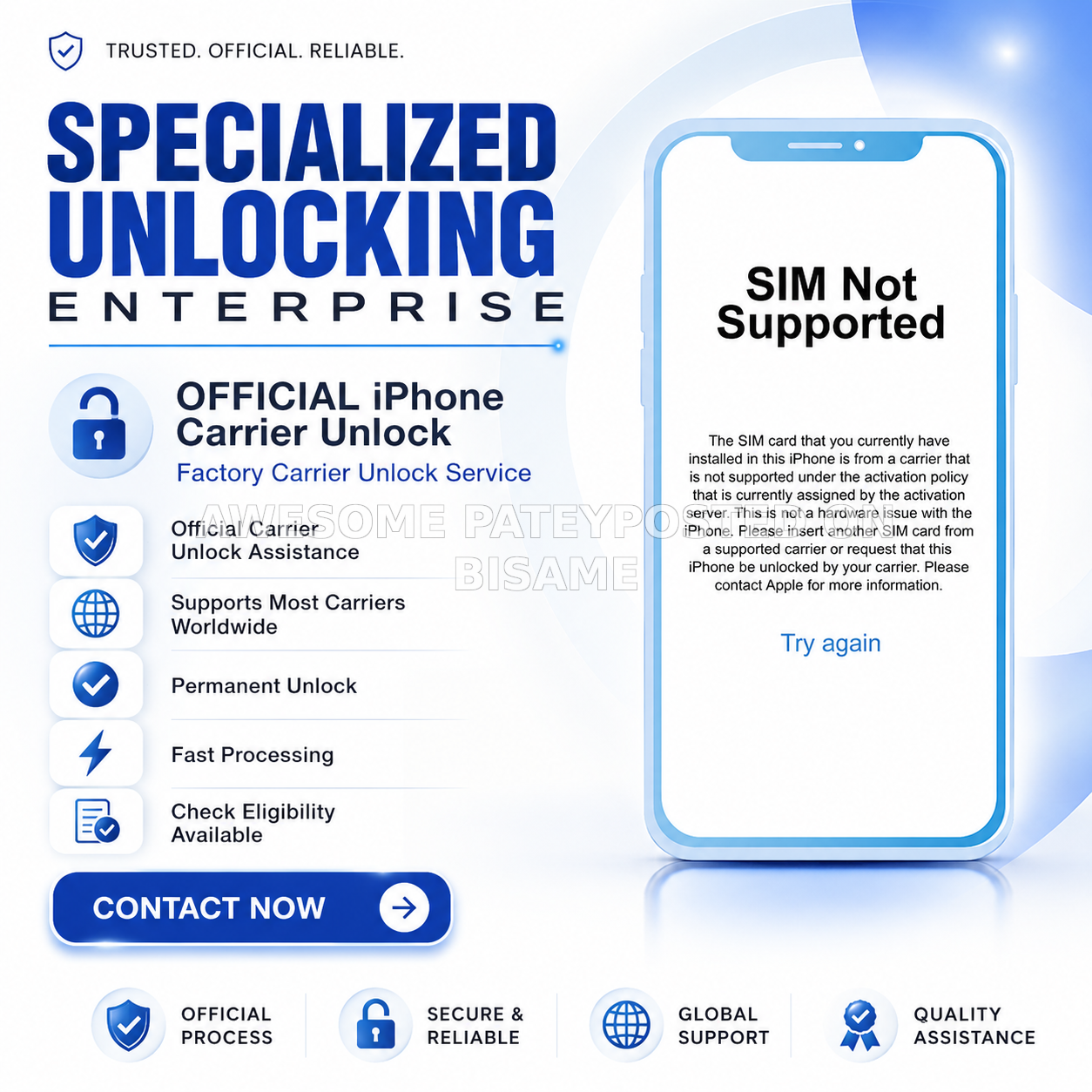 All iPhone Models Network Decoding Unlocking Permanently