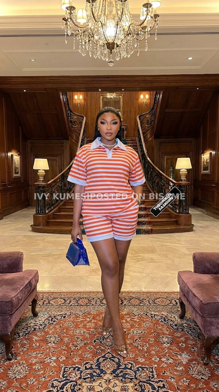 Chic Striped Polo Set Dress