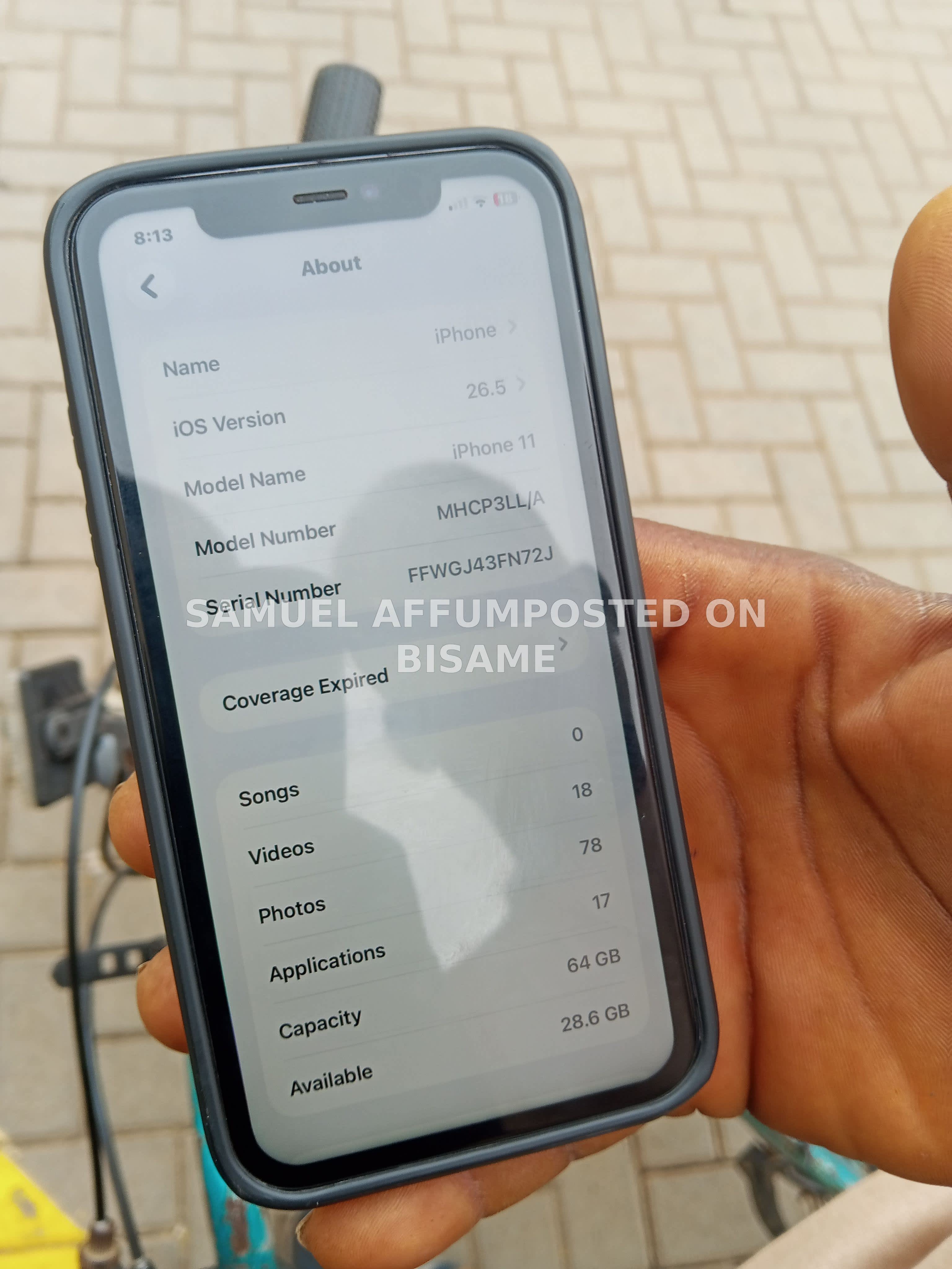 iPhone 11 64GB 8GB Ram Used Gray