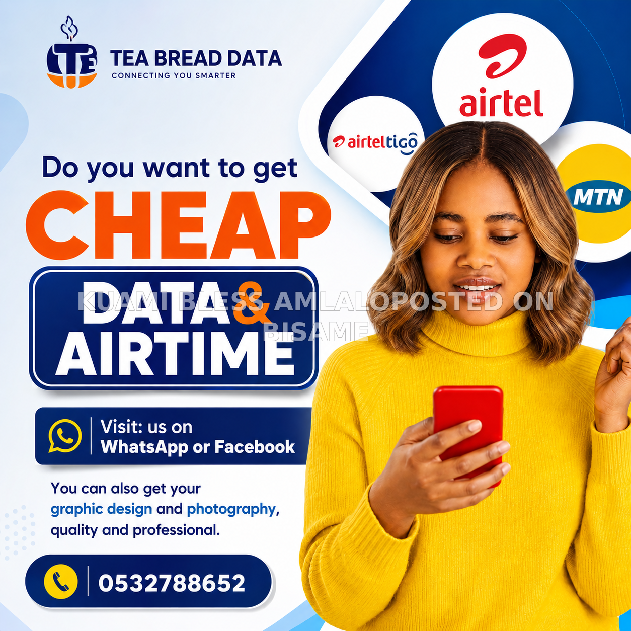 Tea bread data hub and Airtime