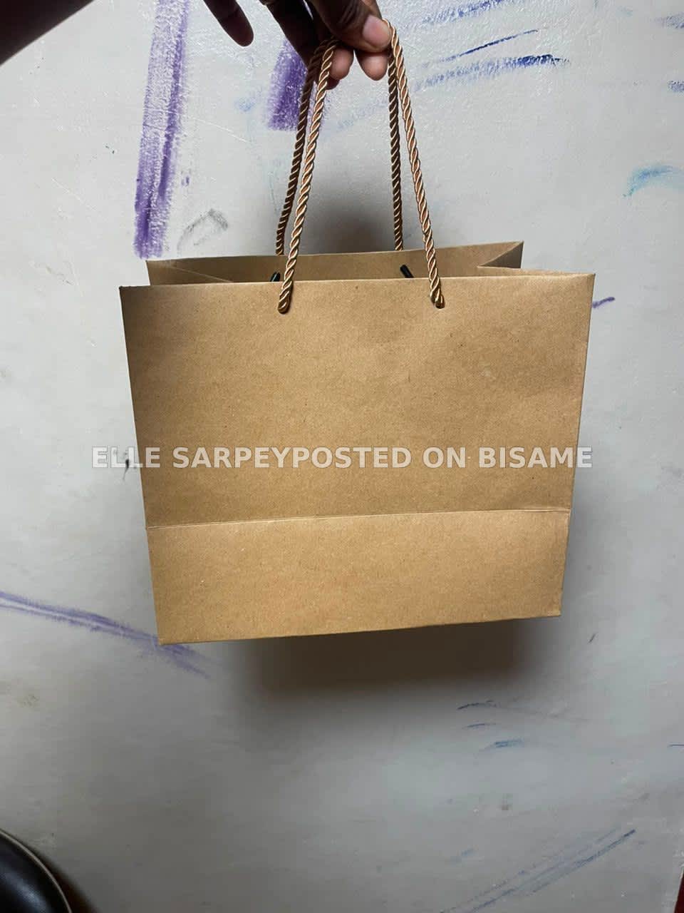 Durable foldable paper bag
