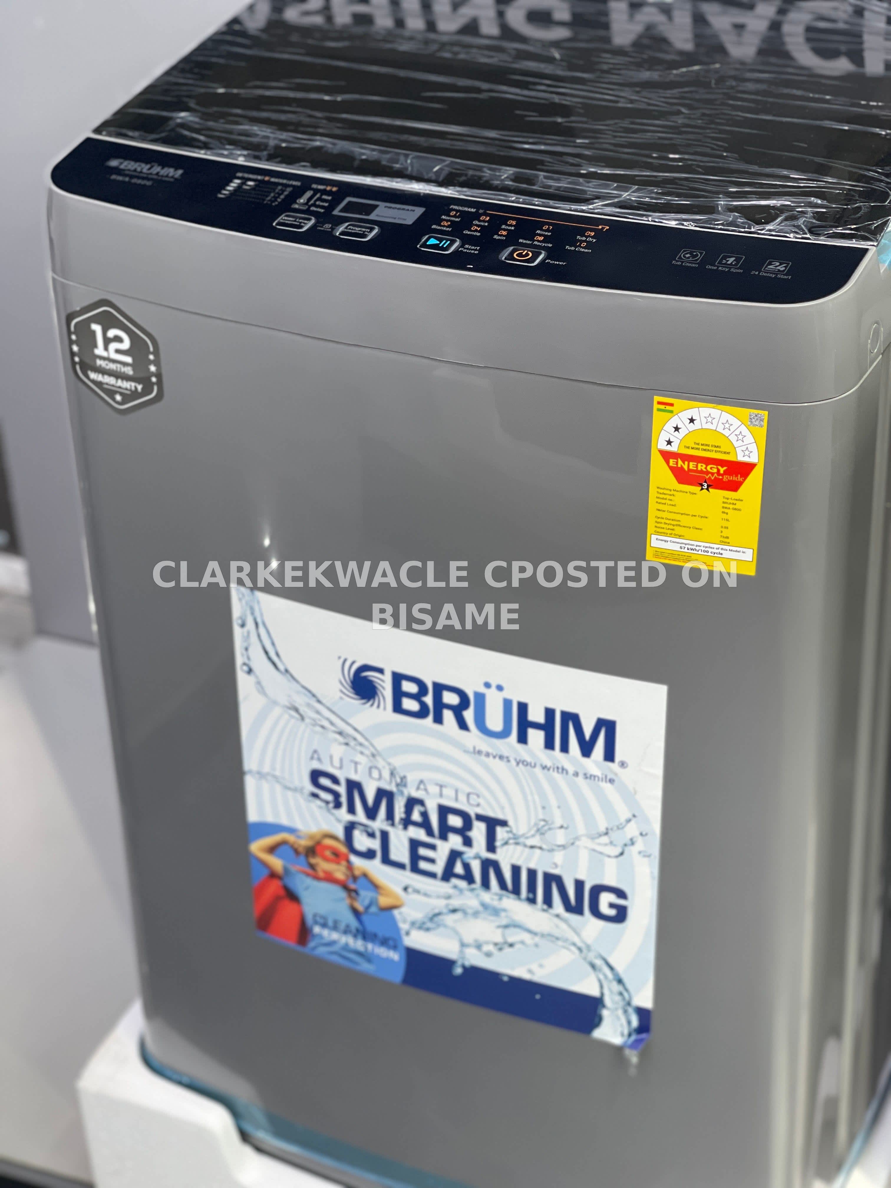 Bruhm 8kg Fully Automatic Washing Machine 