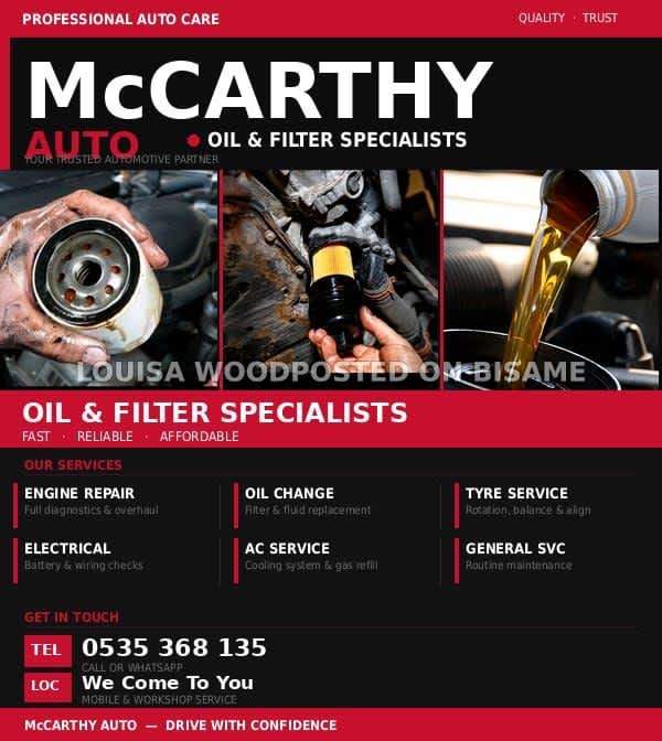 MCCARTHY AUTO SERVICE