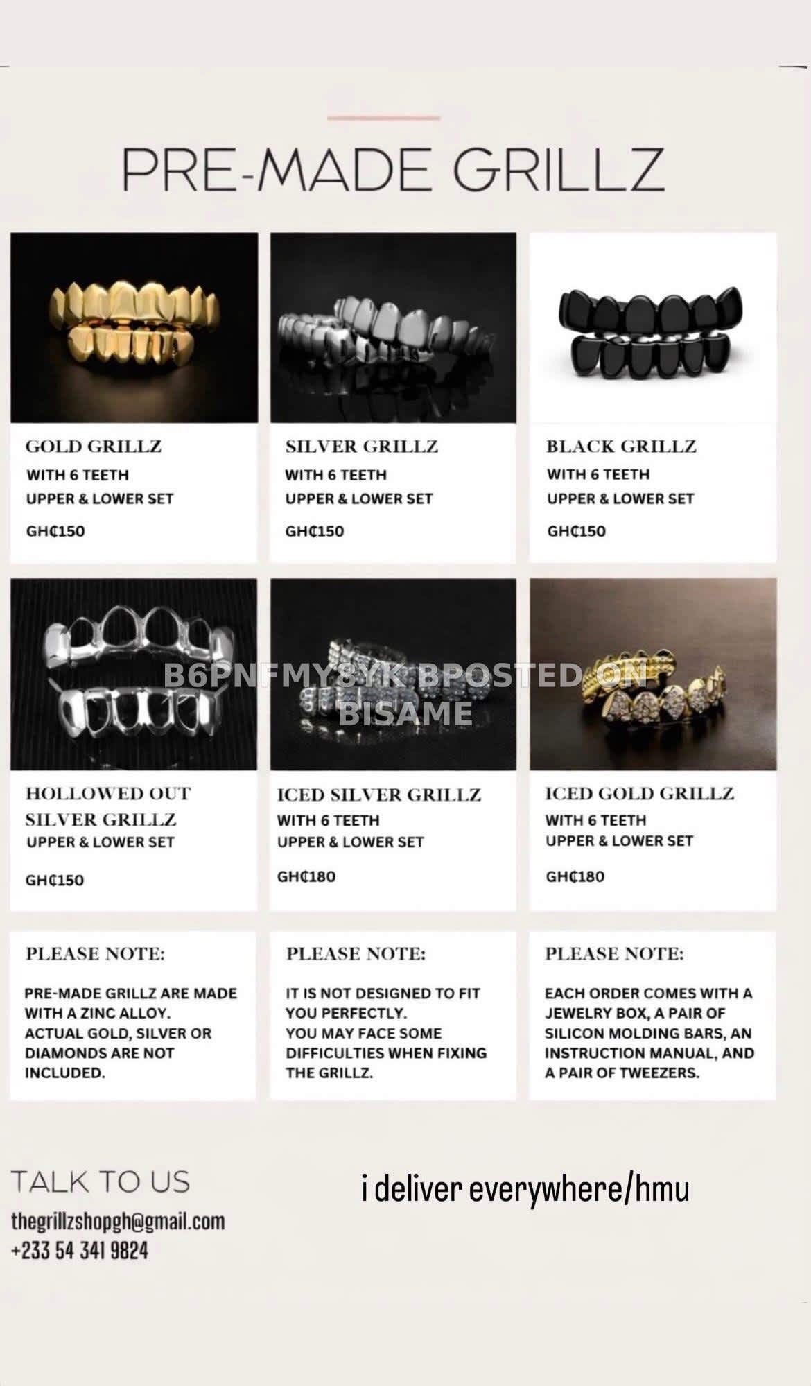Pre-Made Grillz