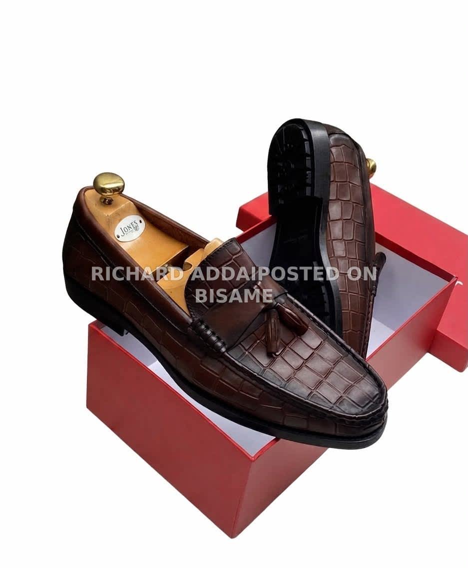 Mens Leather Loafers Shoe