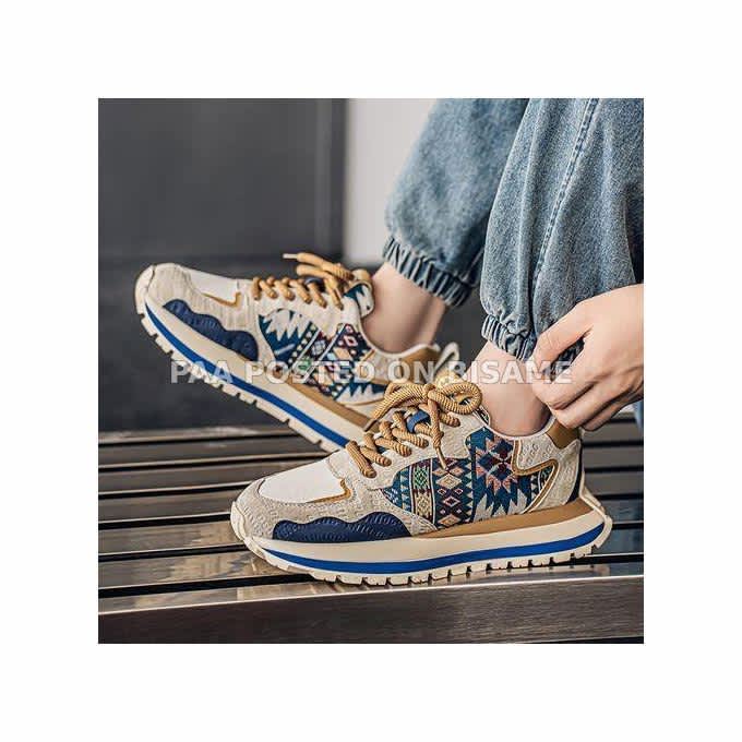 ALagzi 2026 New Printed Embroidered Trendy Sports Shoes