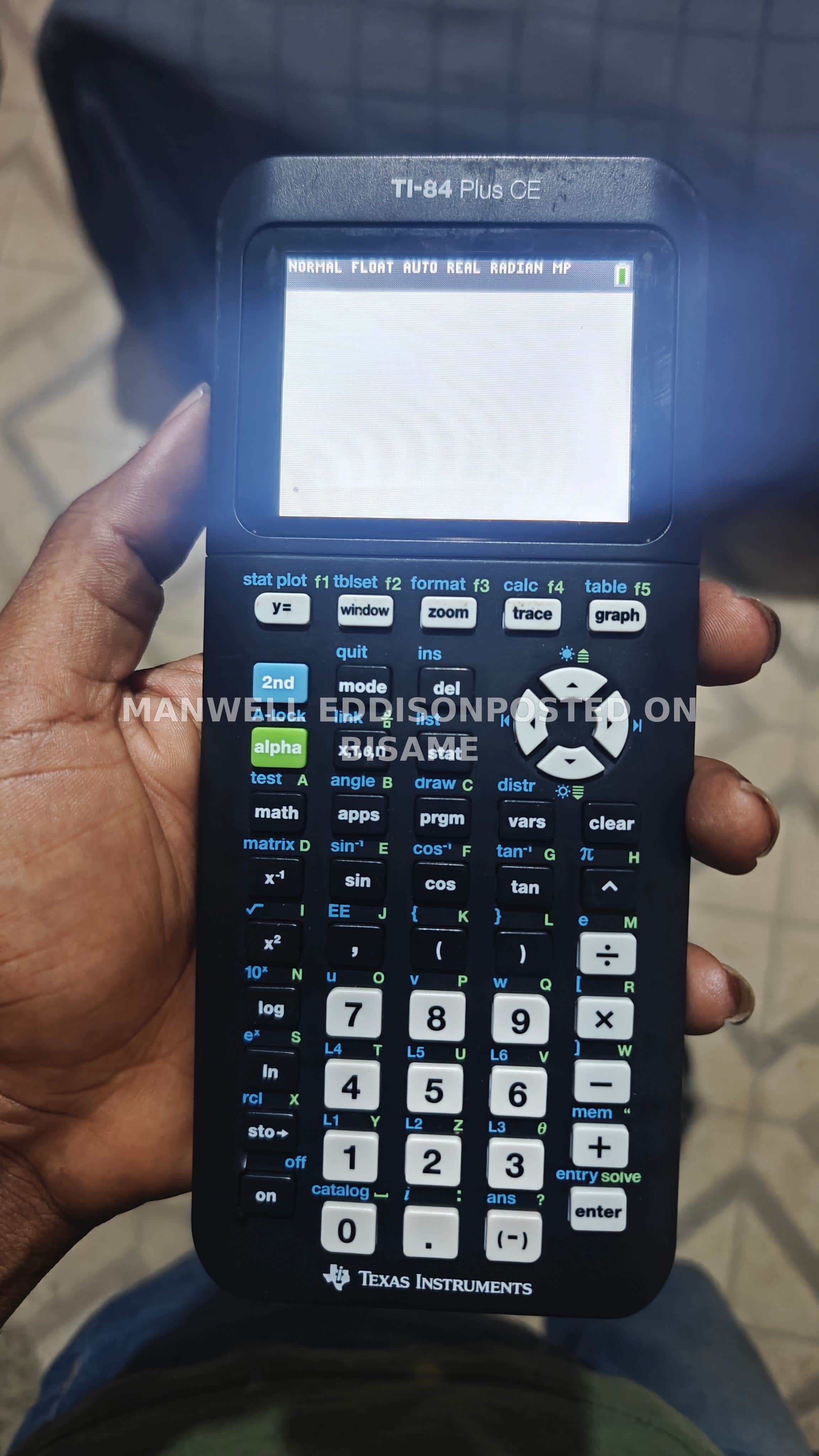 Texas Instrument Calculator (TI 84 plus CE)