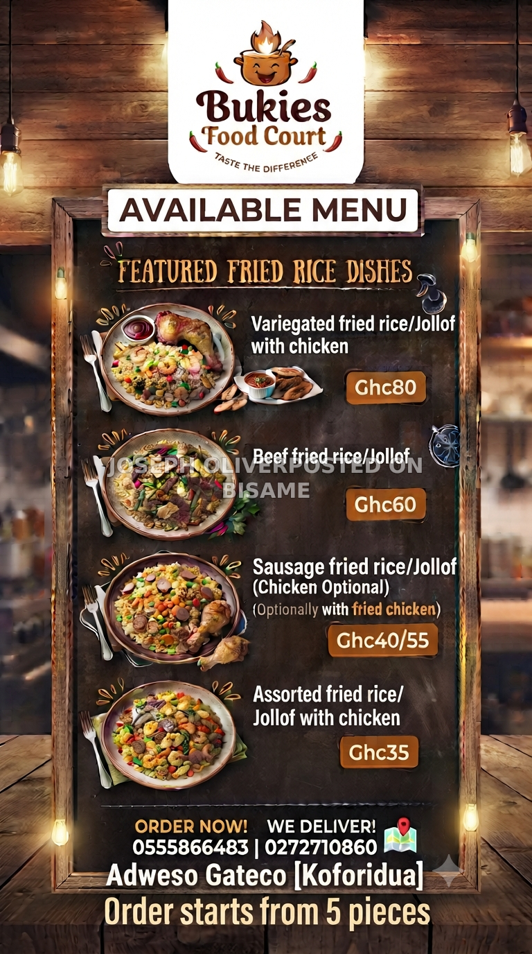 Bukies Food Court ( Special Fried rice and Jollof)