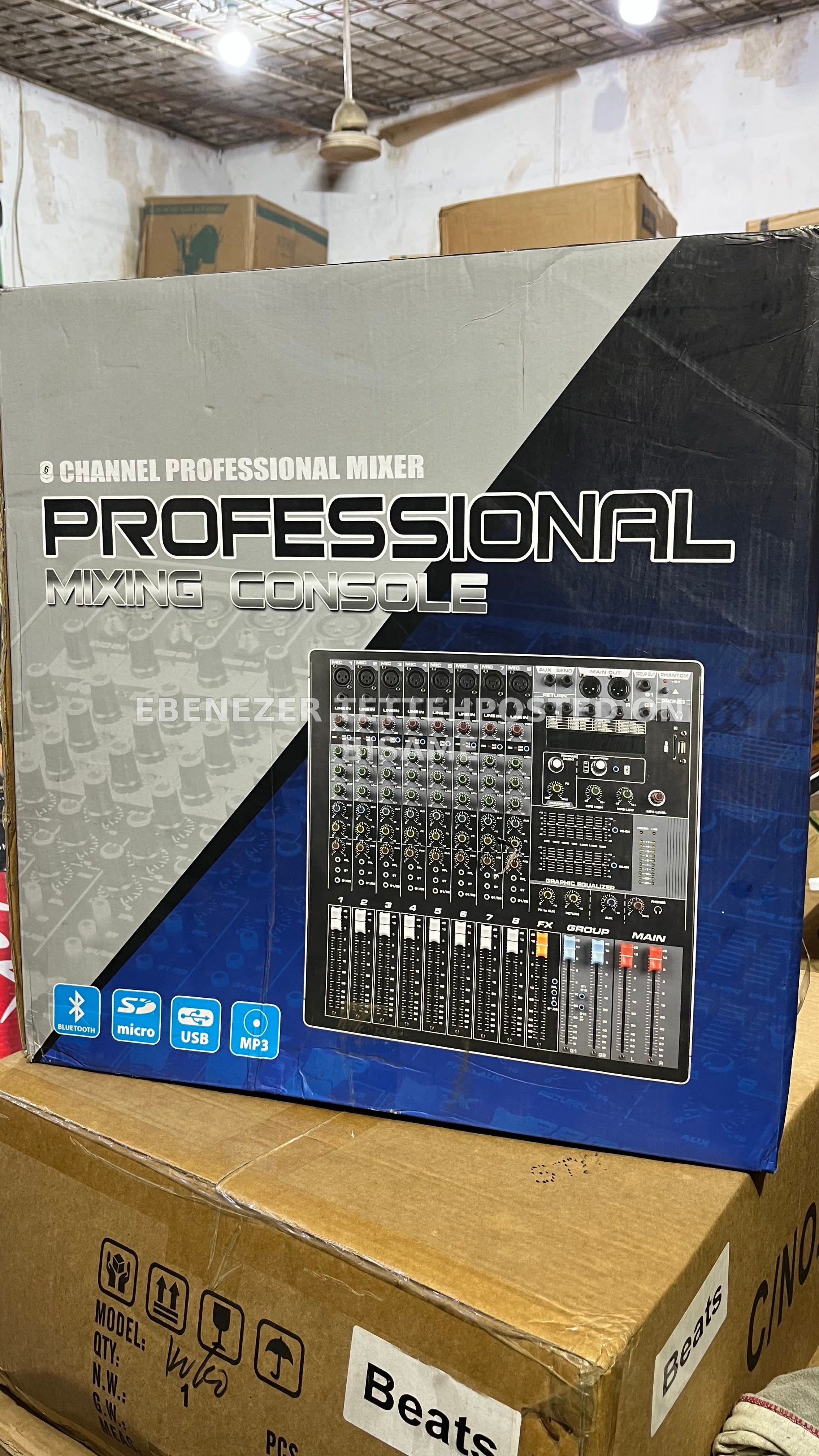 8-channel professional audio mixing console
